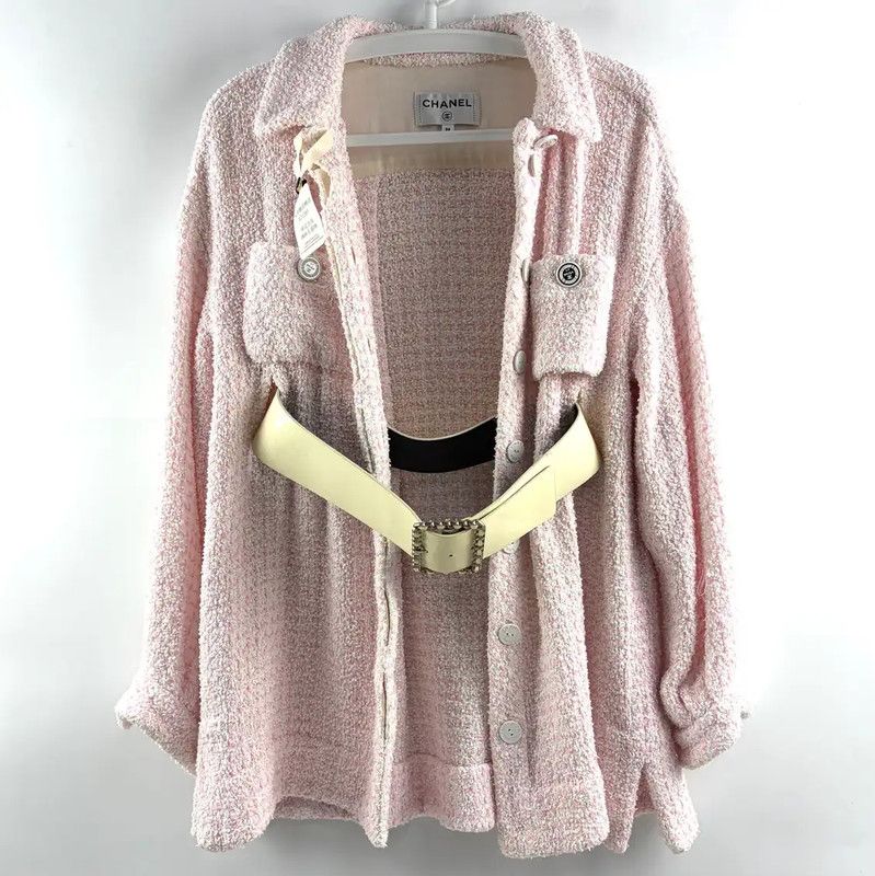 Chanel Chanel Pink Cotton Cardigan for Women 0089 Size ONE SIZE - 1 Thumbnail