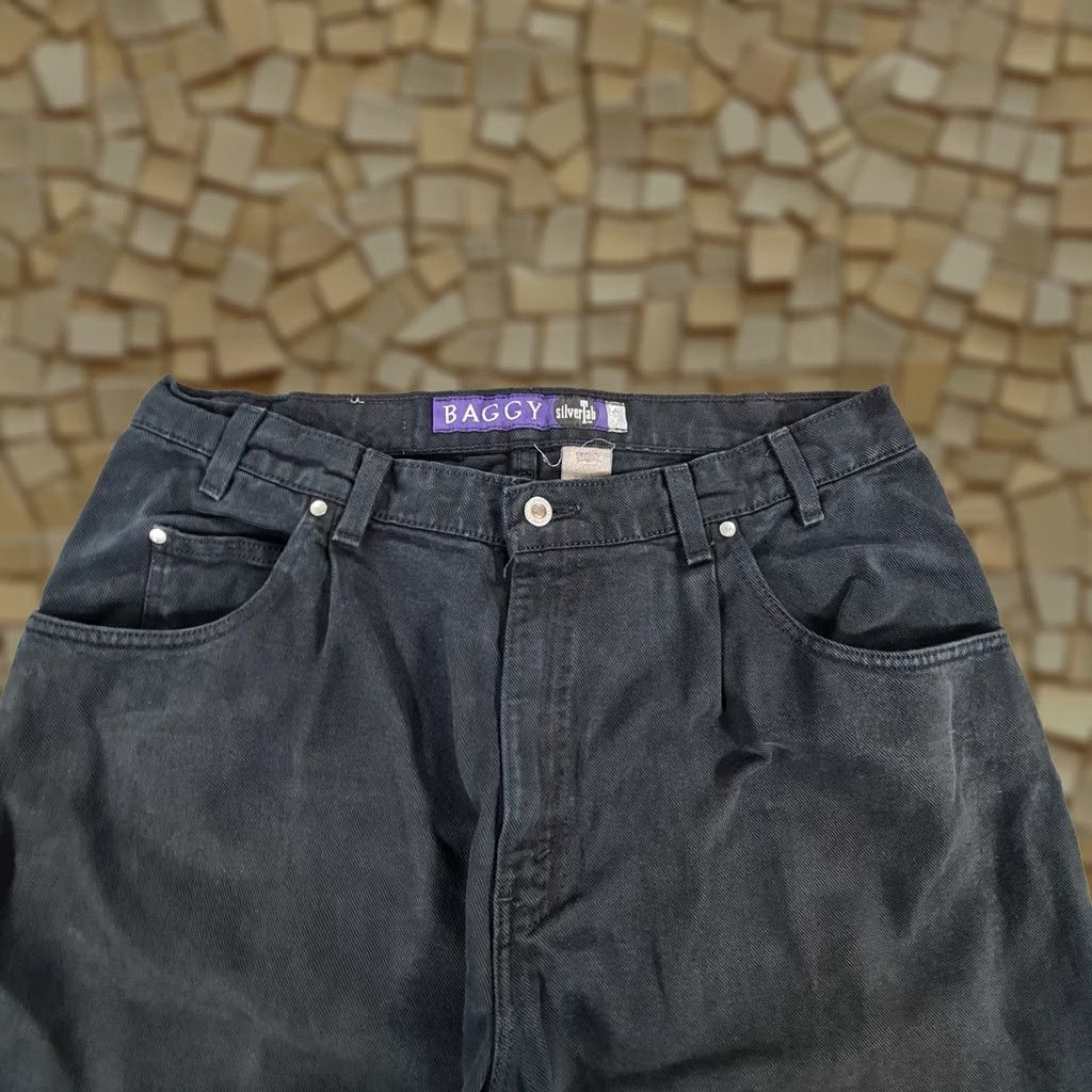 Levi's VINTAGE Levi's Silvertab Baggy Jeans Mens Black W36 L29 Wide Leg Loose Fit Denim Size US 36 / EU 52 - 1 Thumbnail