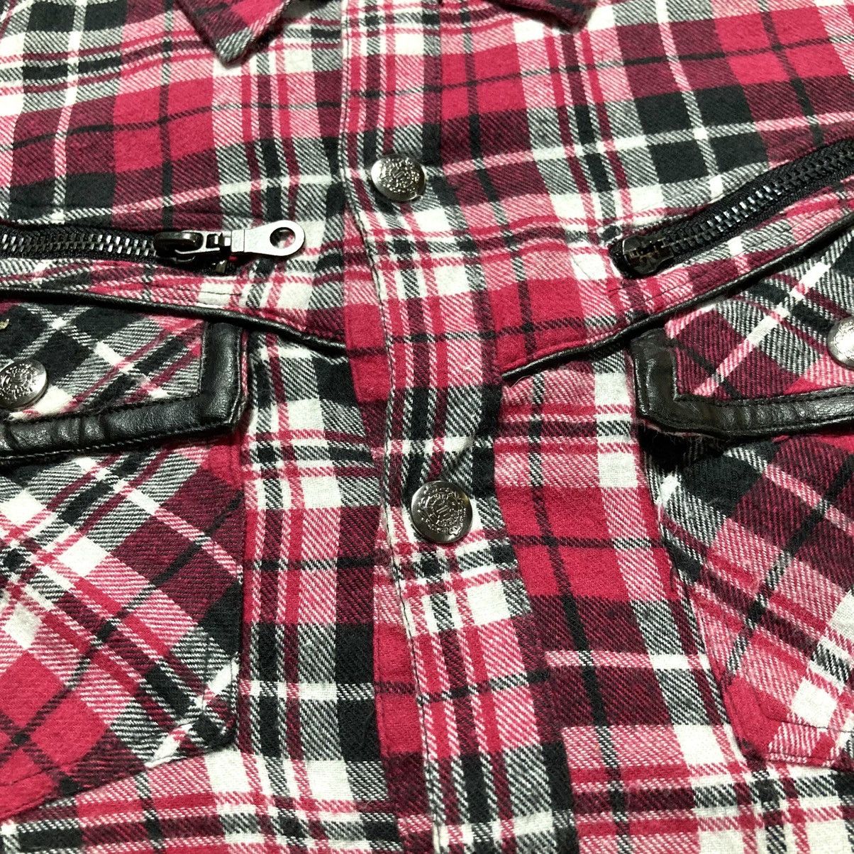 In The Attic 2000s In The Attic Plaid Flanel Button Shirt Punk Lgb Style Size US M / EU 48-50 / 2 - 10 Thumbnail