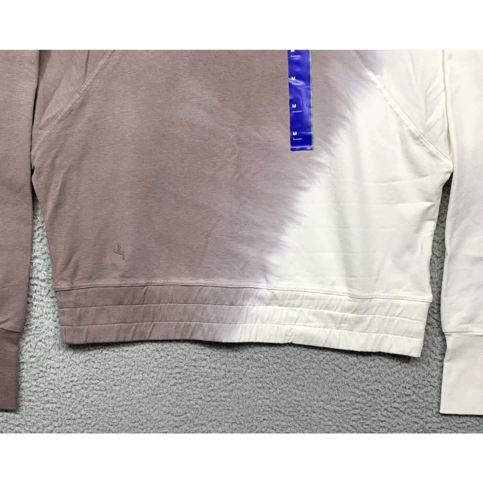 Vintage Joy Lab Women’s Mocha & Cream Cropped Sweatshirt M Adult Casual Activewear Long Sleeve Raglan Crew Neck Logo 90s Modern Trendless NWT Size M / US 6-8 / IT 42-44 - 3 Thumbnail