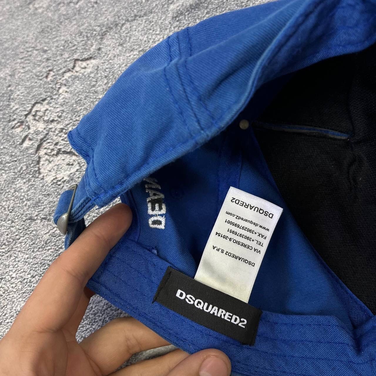 Dsquared2 Vintage DSQUARED2 USA Blue Baseball Y2K Cap Hat Spell Out Size ONE SIZE - 4 Thumbnail