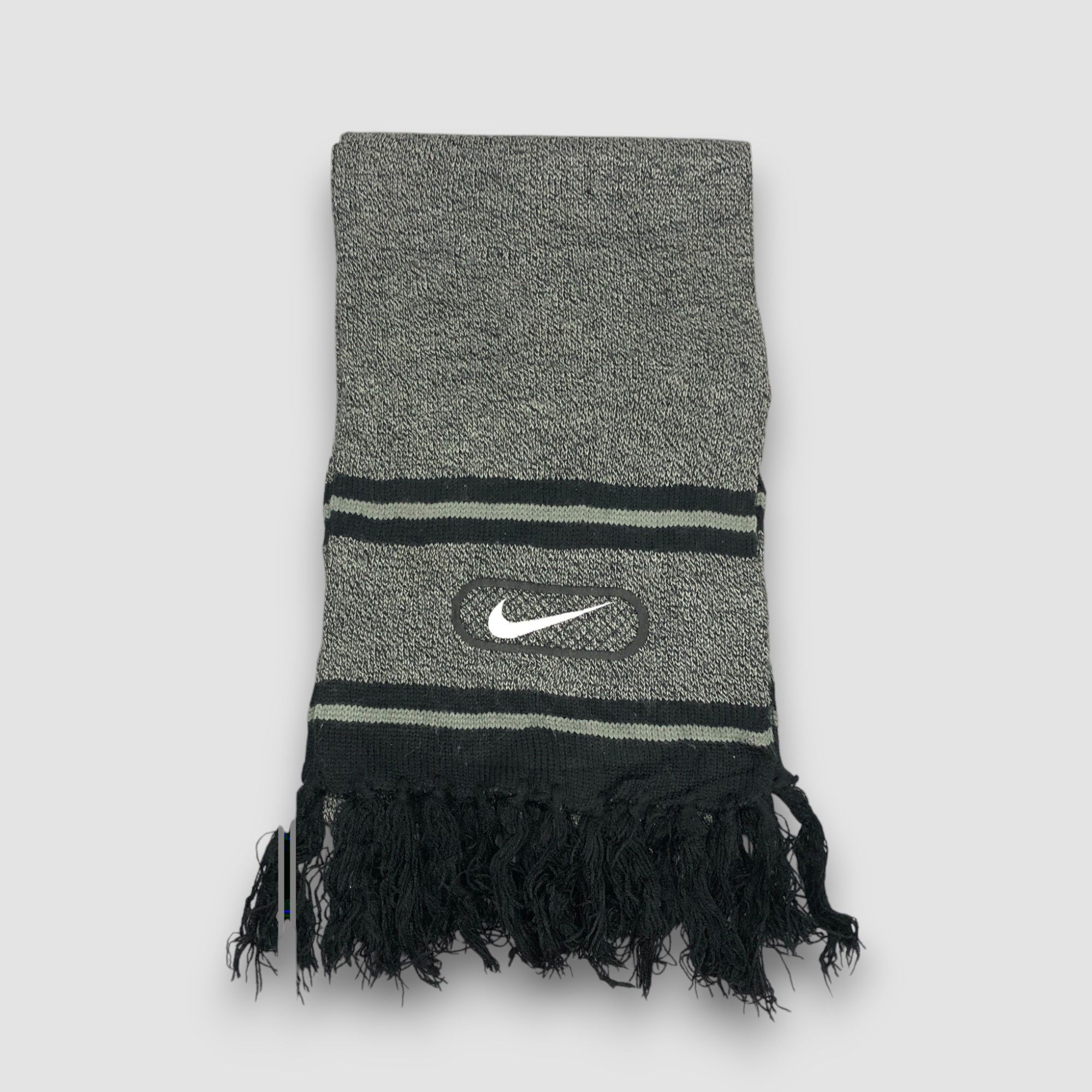 Nike Vintage Nike Scarf Muffler Knit Wool Fringe Knitted Scarves Size ONE SIZE - 3 Thumbnail