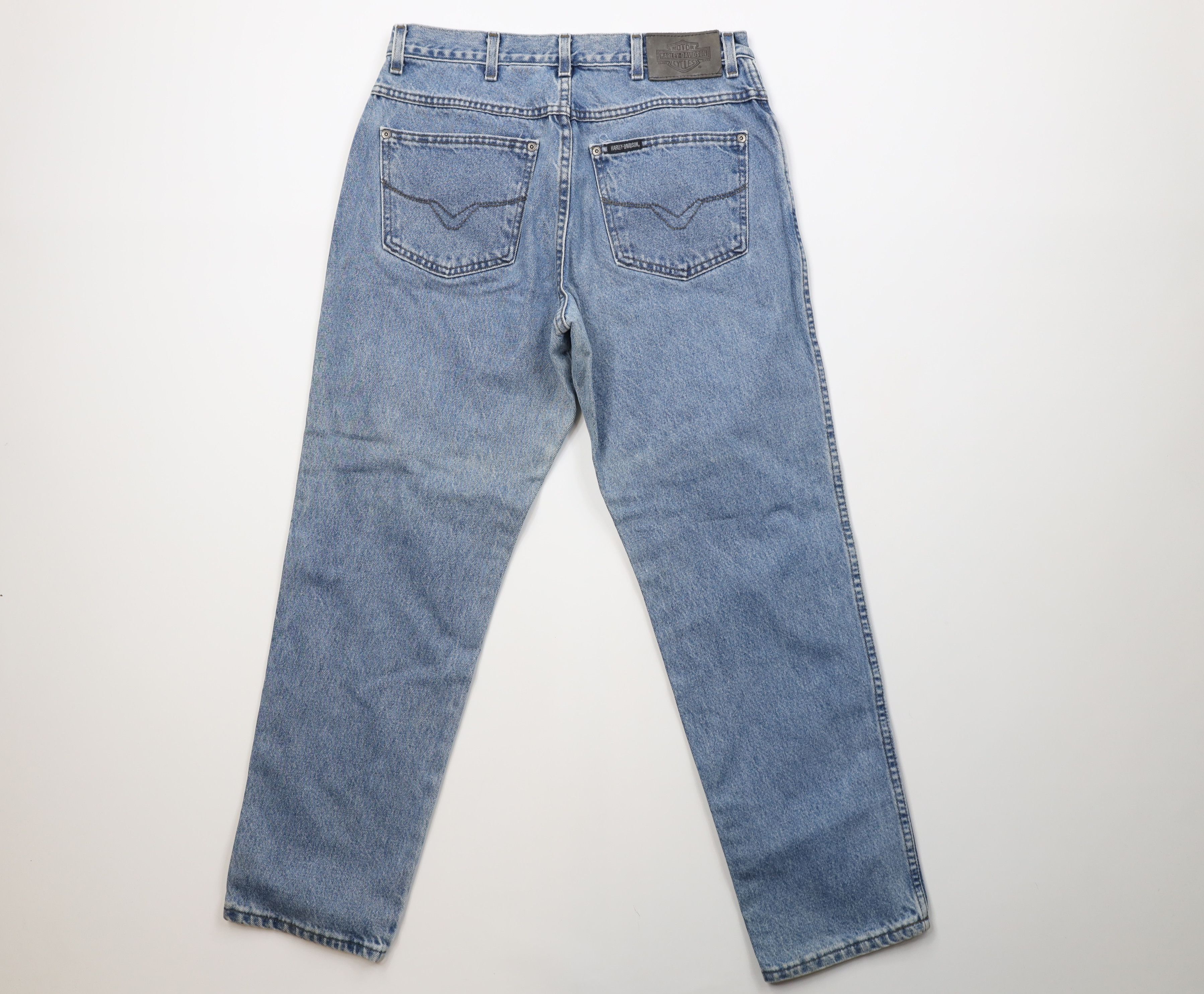 Harley Davidson Vintage 90s Harley Davidson Faded Relaxed Fit Jeans Blue USA Size 36" / US 14 / IT 50 - 10 Thumbnail