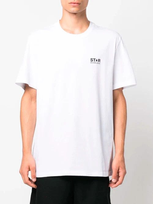 Golden Goose o1s22i1n1224 Big Star Regular T-Shirt in White Size US L / EU 52-54 / 3 - 3 Thumbnail