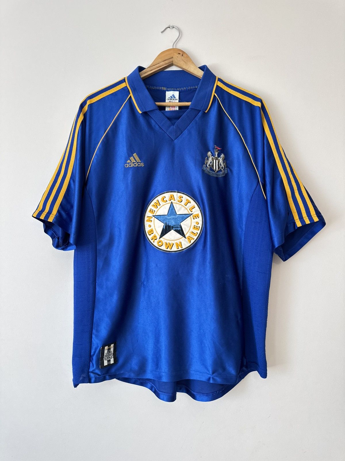 Adidas Vintage Newcastle United 1998-1999 Away Soccer Jersey Shirt Size US XL / EU 56 / 4 - 1 Thumbnail