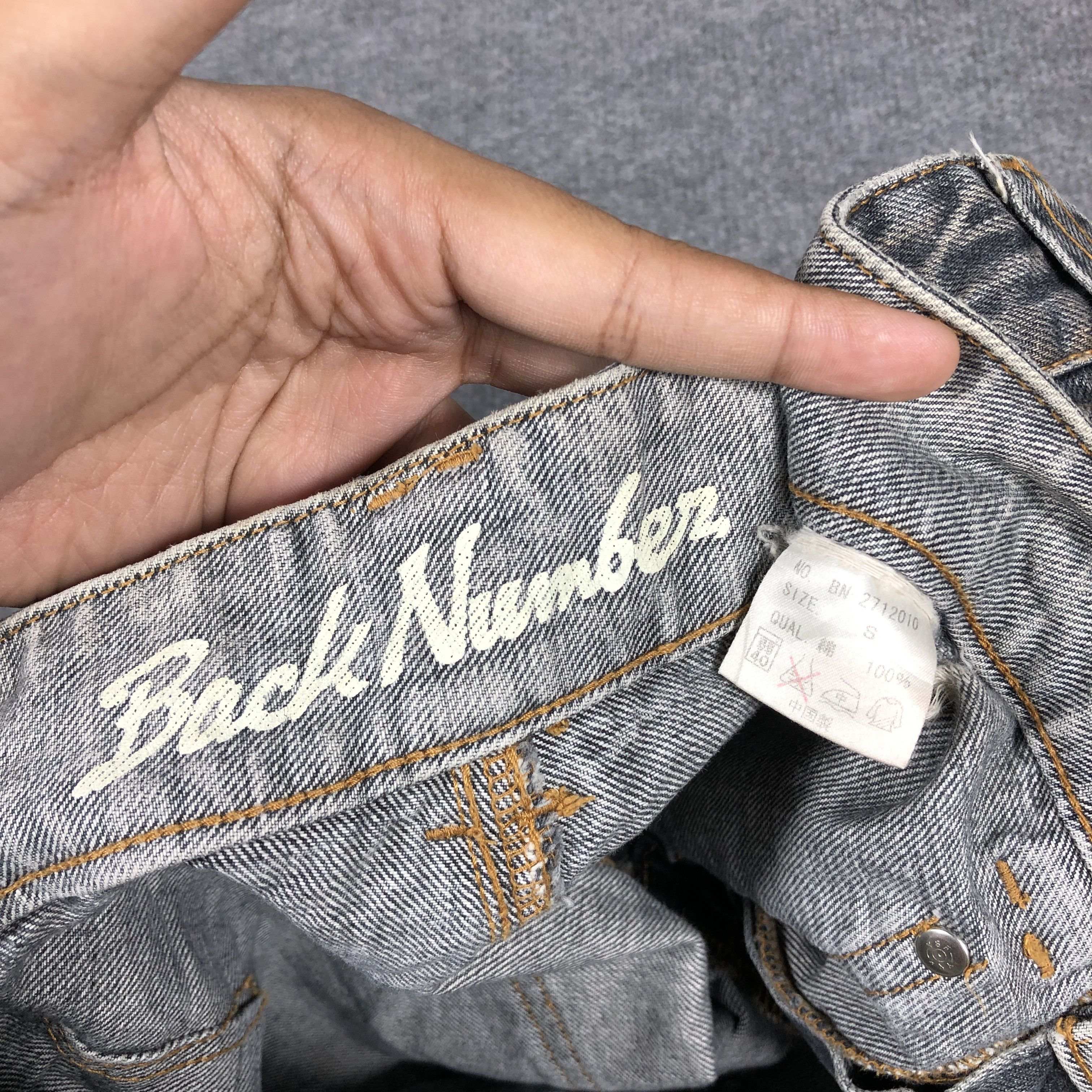 Japanese Brand × Vintage Vintage Back Number Jeans L1237 Size US 32 / EU 48 - 8 Thumbnail