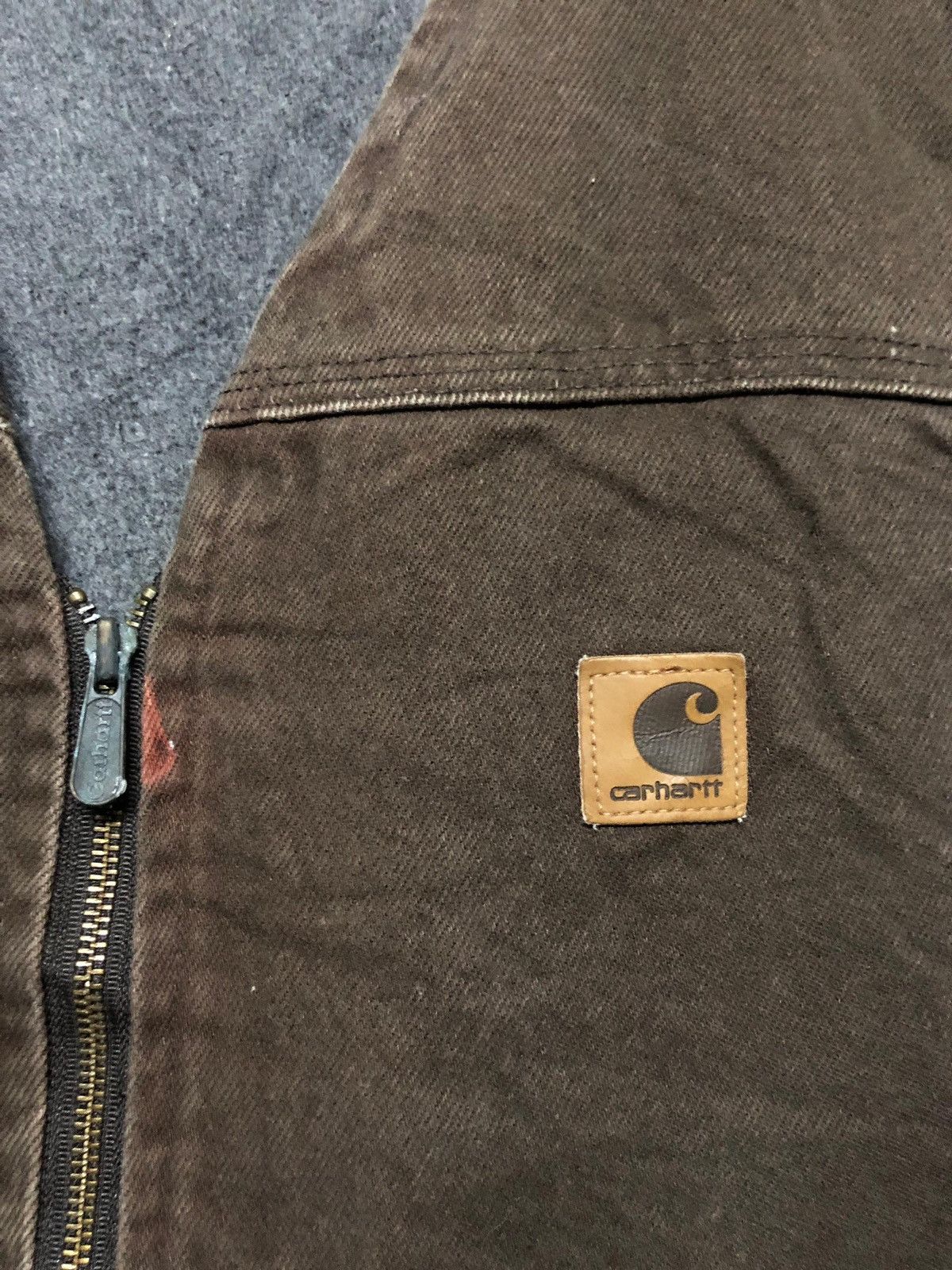 Carhartt Vtg🔥Carhartt Brown Duck Canvas Vest Jacket Size US M / EU 48-50 / 2 - 7 Thumbnail