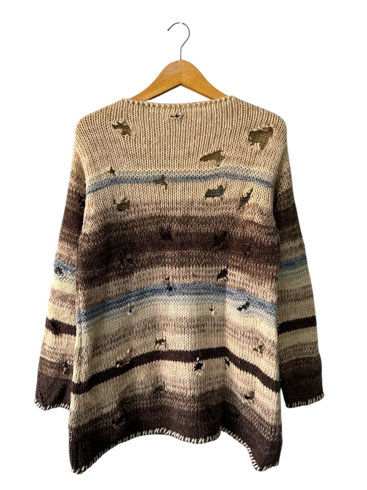20471120 DISTRESSED knitwear "United Colors Of Benetton" Grunge STYLE Size US M / EU 48-50 / 2 - 4 Thumbnail