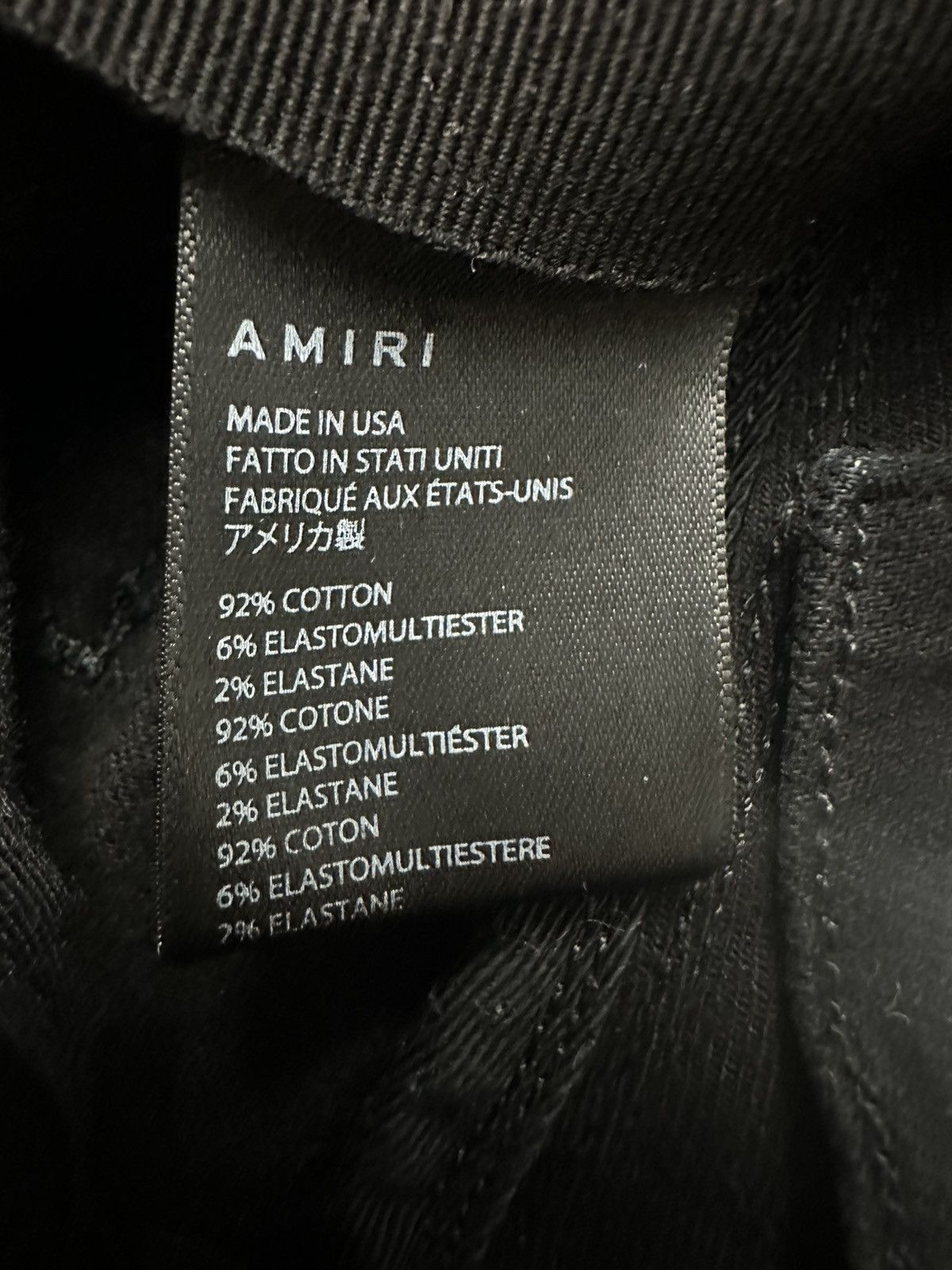 Amiri ❌ Amiri Jeans Black Skinny Men’s Size 32 Size US 32 / EU 48 - 11 Thumbnail