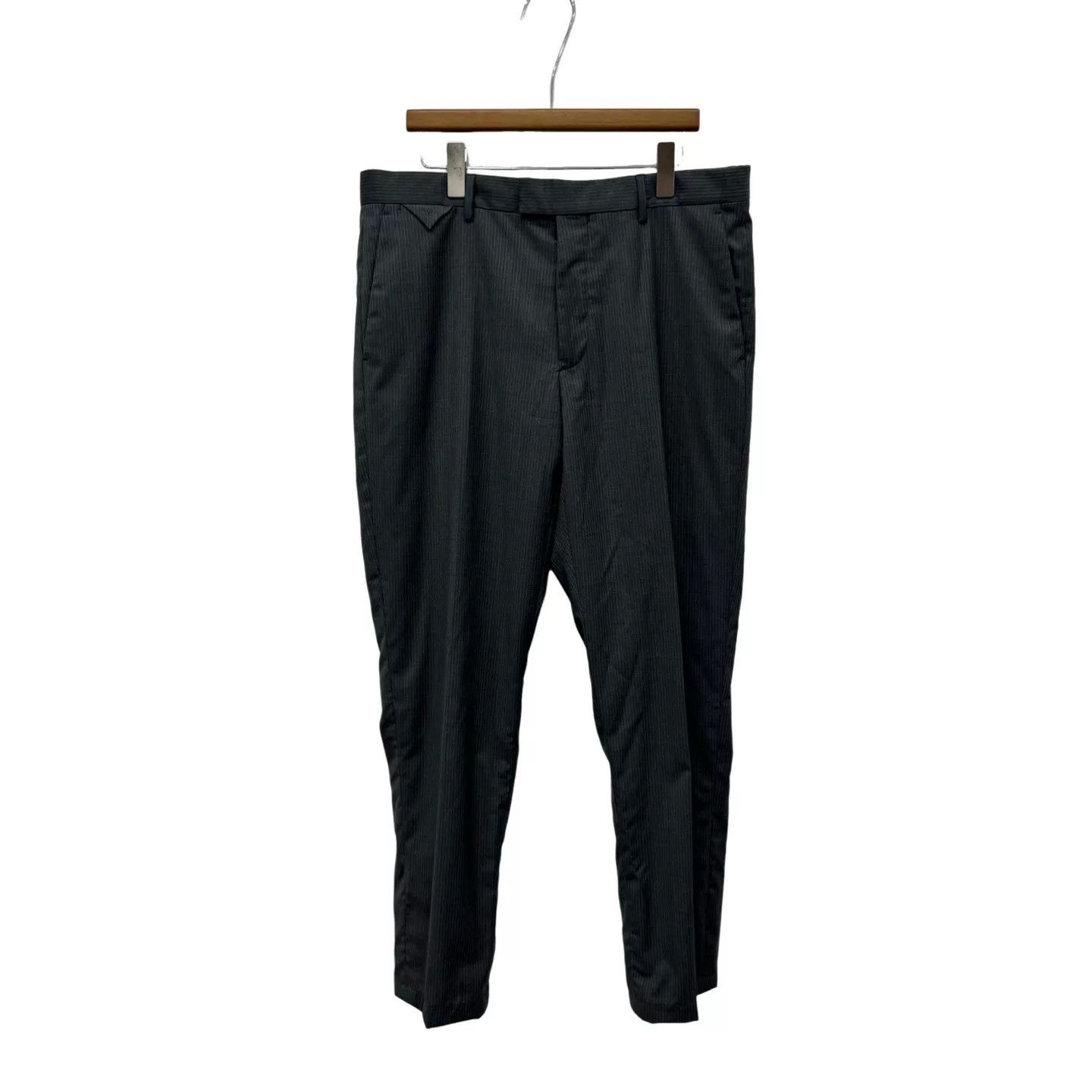 Louis Vuitton Louis Vuitton Gray Logo Wool Trousers Size US 36 / EU 52 - 1 Thumbnail