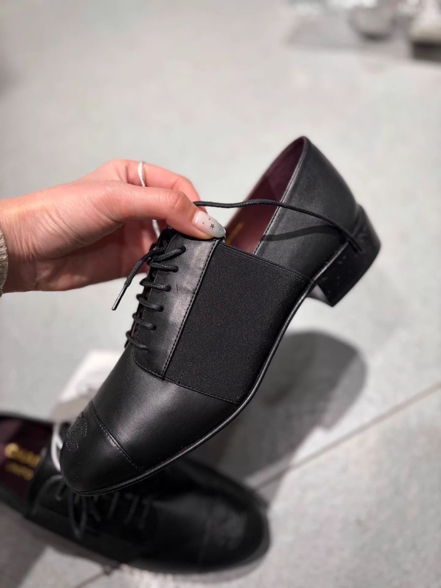 Chanel Chanel Black Lambskin Buckle Loafer 38 Size US 7.5 / IT 37.5 - 4 Thumbnail