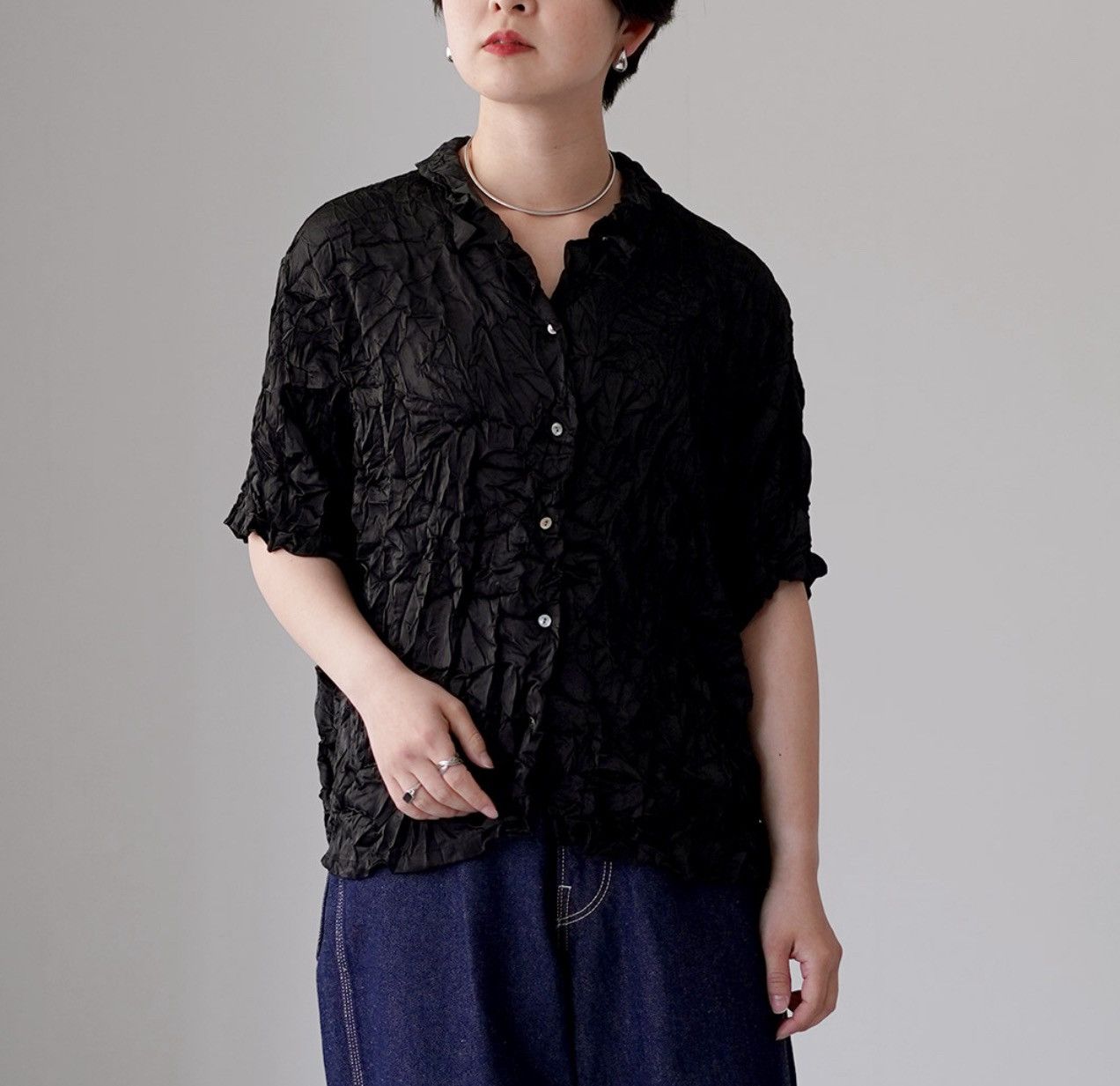 Issey Miyake Plantation Issey Miyake three quarter sleeve button down Size M / US 6-8 / IT 42-44 - 1 Thumbnail