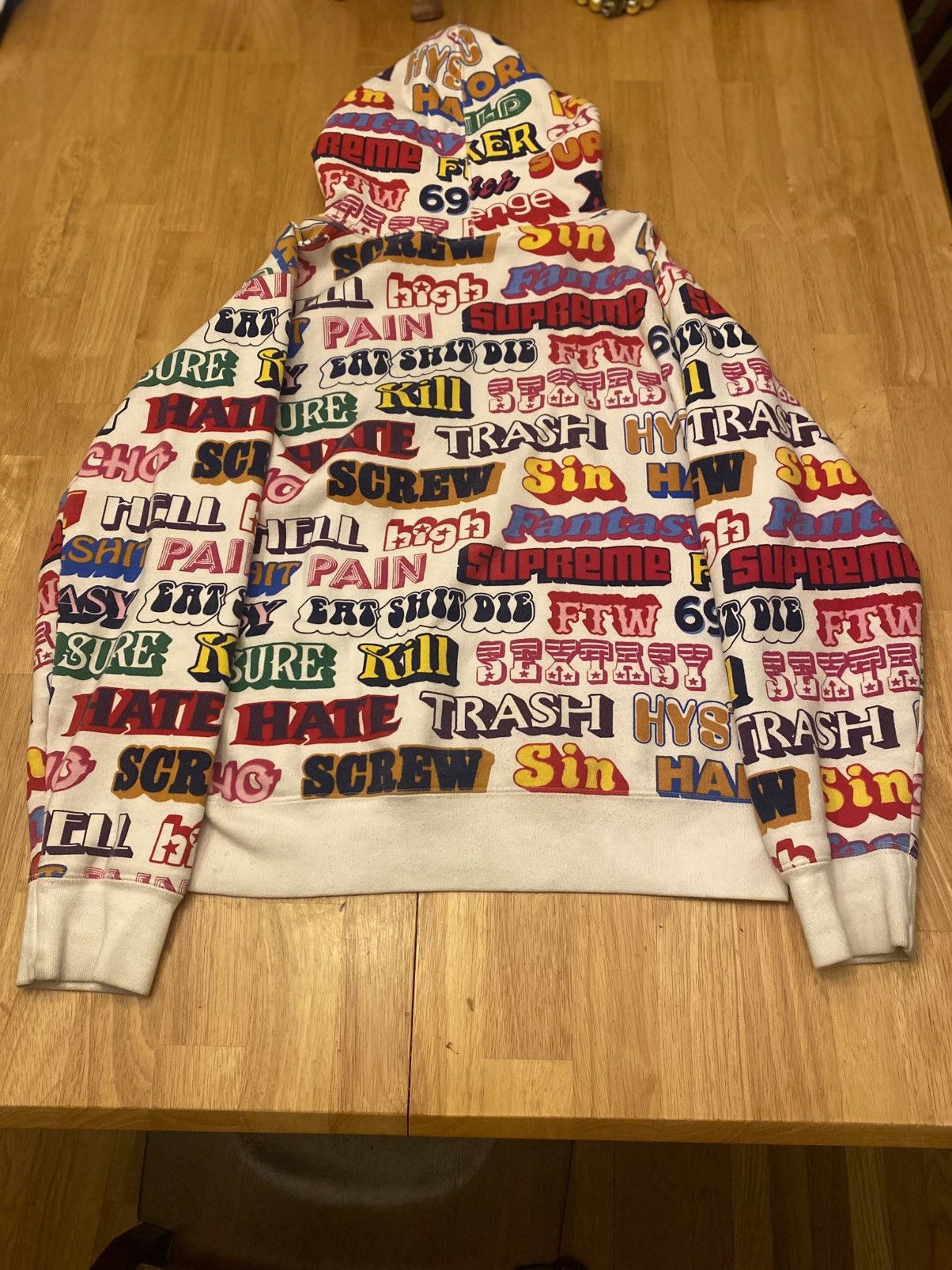 Hysteric Glamour × Supreme Supreme Hysteric Glamour Text Hoodie Fall/Winter 2017 Size US M / EU 48-50 / 2 - 2 Thumbnail