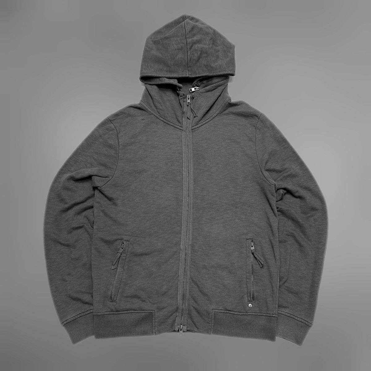 Allsaints AllSaints zip hood funnel hoodie Rick Owens style Size US L / EU 52-54 / 3 - 1 Thumbnail
