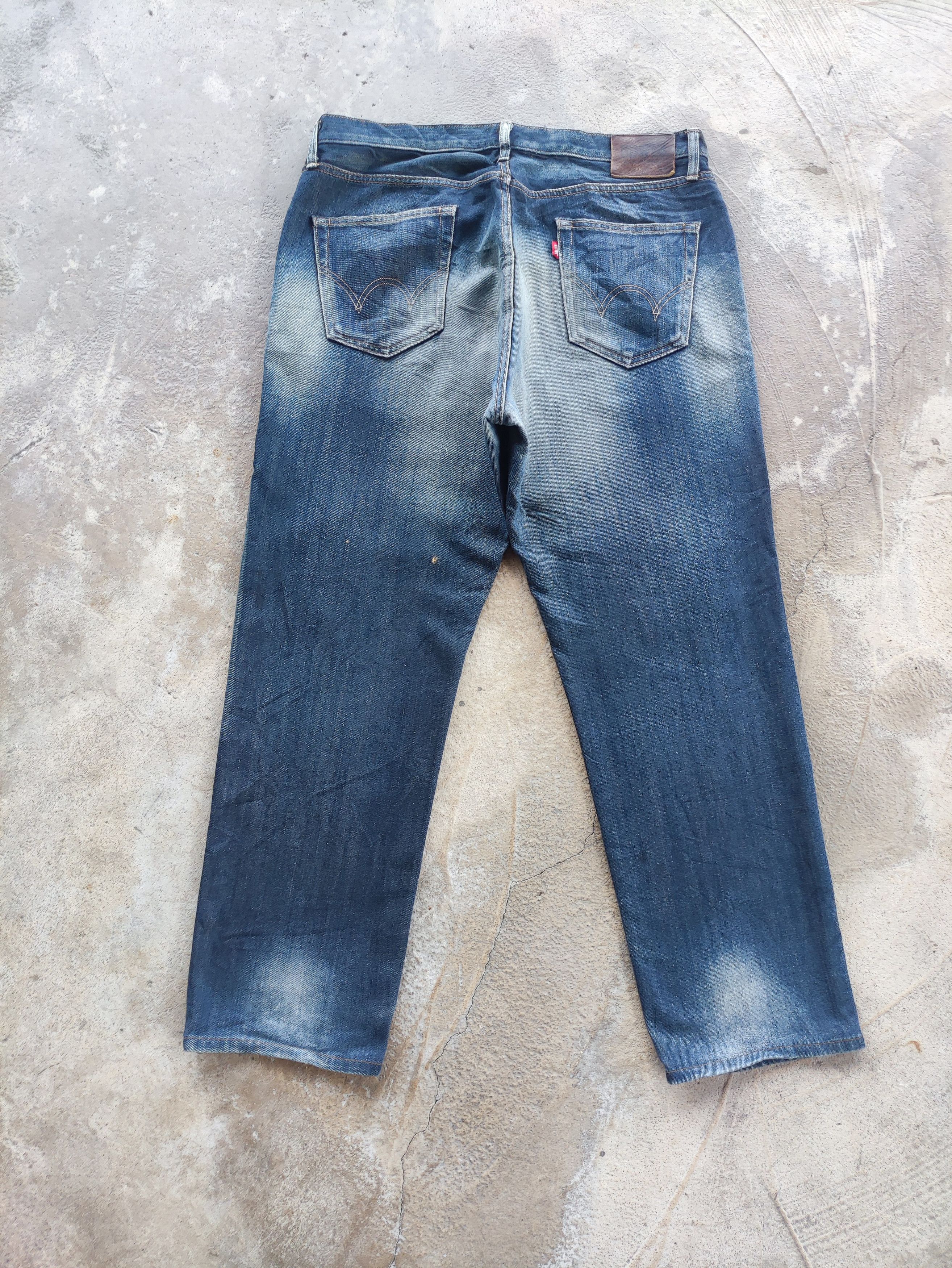Edwin Vintage Edwin 504 Japan Distress Faded Denim Size US 37 - 9 Thumbnail