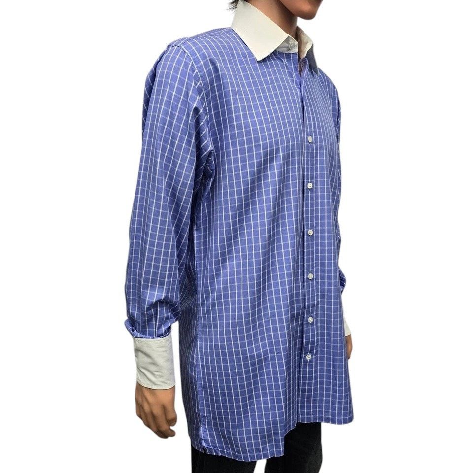 Vintage Frank Rostron England Shirt Contrast Collar Four-button Cuff Size US XL / EU 56 / 4 - 8 Thumbnail