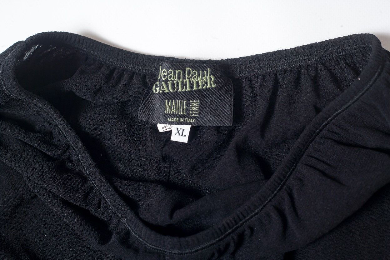 Jean Paul Gaultier Jean Paul Gaultier Womens Elastic Waist Wide Leg Mesh Pants Size 32" / US 10 / IT 46 - 4 Thumbnail