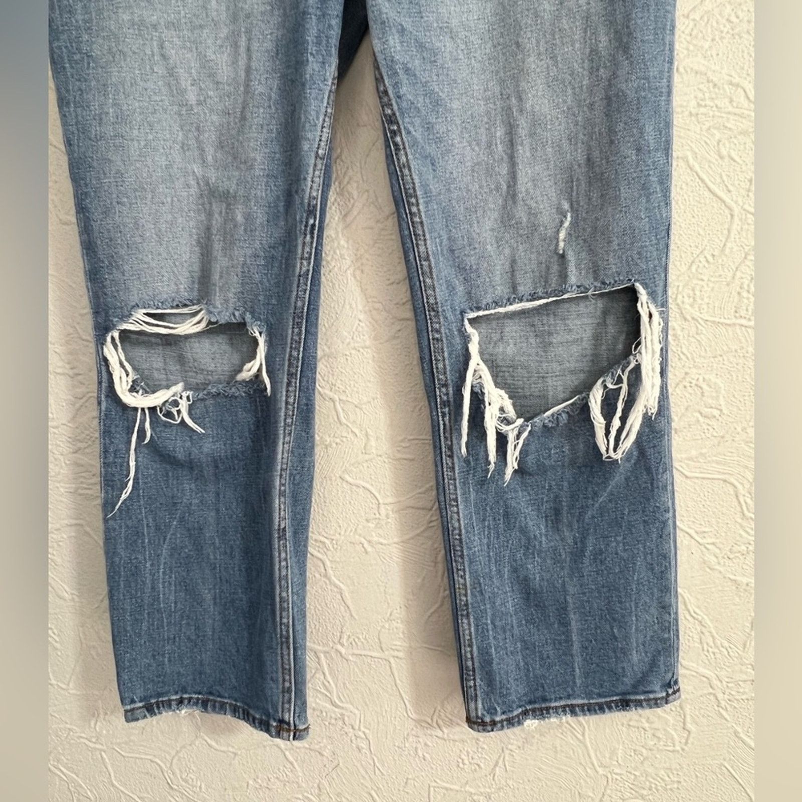 Abercrombie & Fitch Abercrombie & Fitch Curve Love Straight High Rise 29/8R Size 29" - 4 Thumbnail