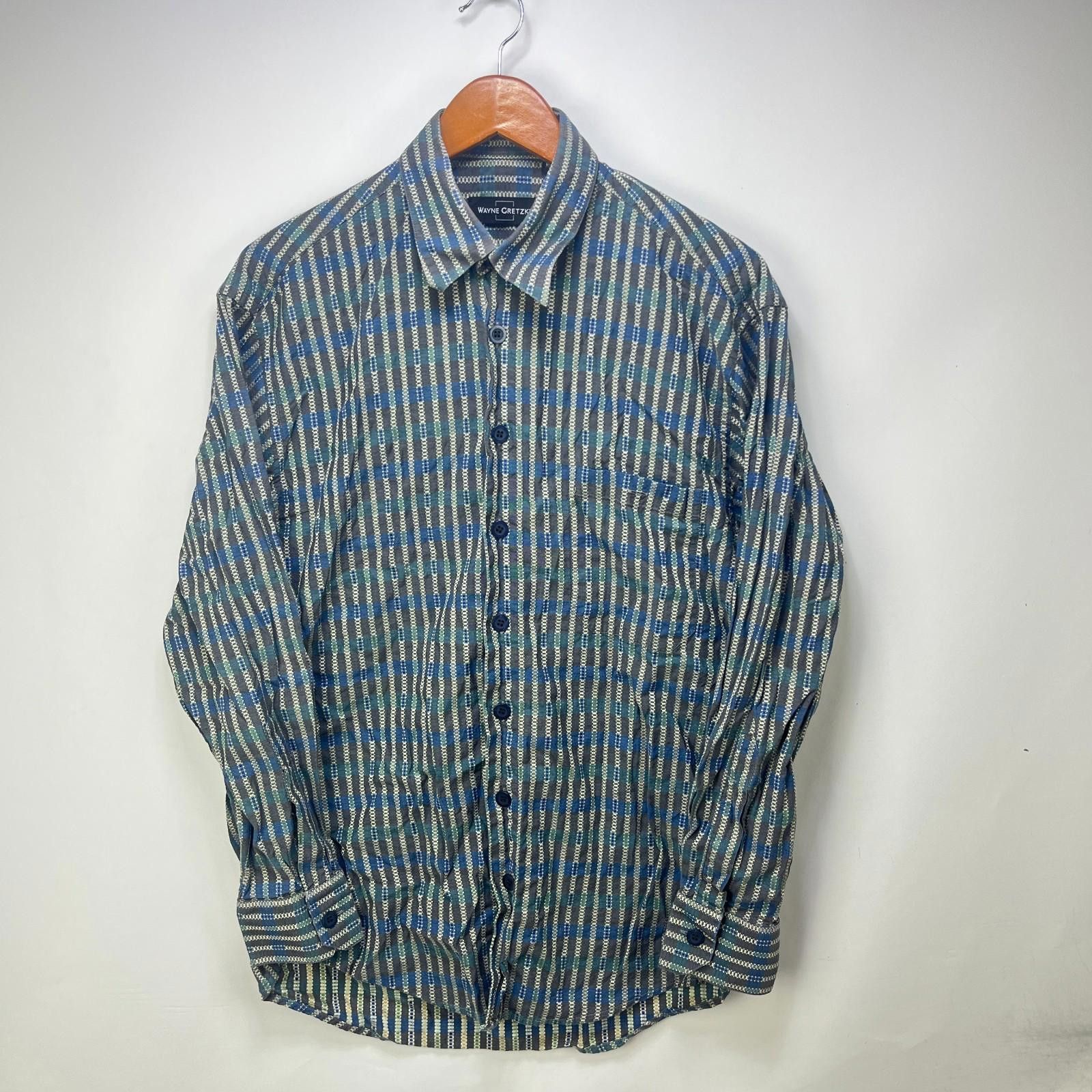 Vintage Vintage 90s Wayne Gretzky Button Up Long Sleeve Shirt Medium Size US M / EU 48-50 / 2 - 1 Thumbnail