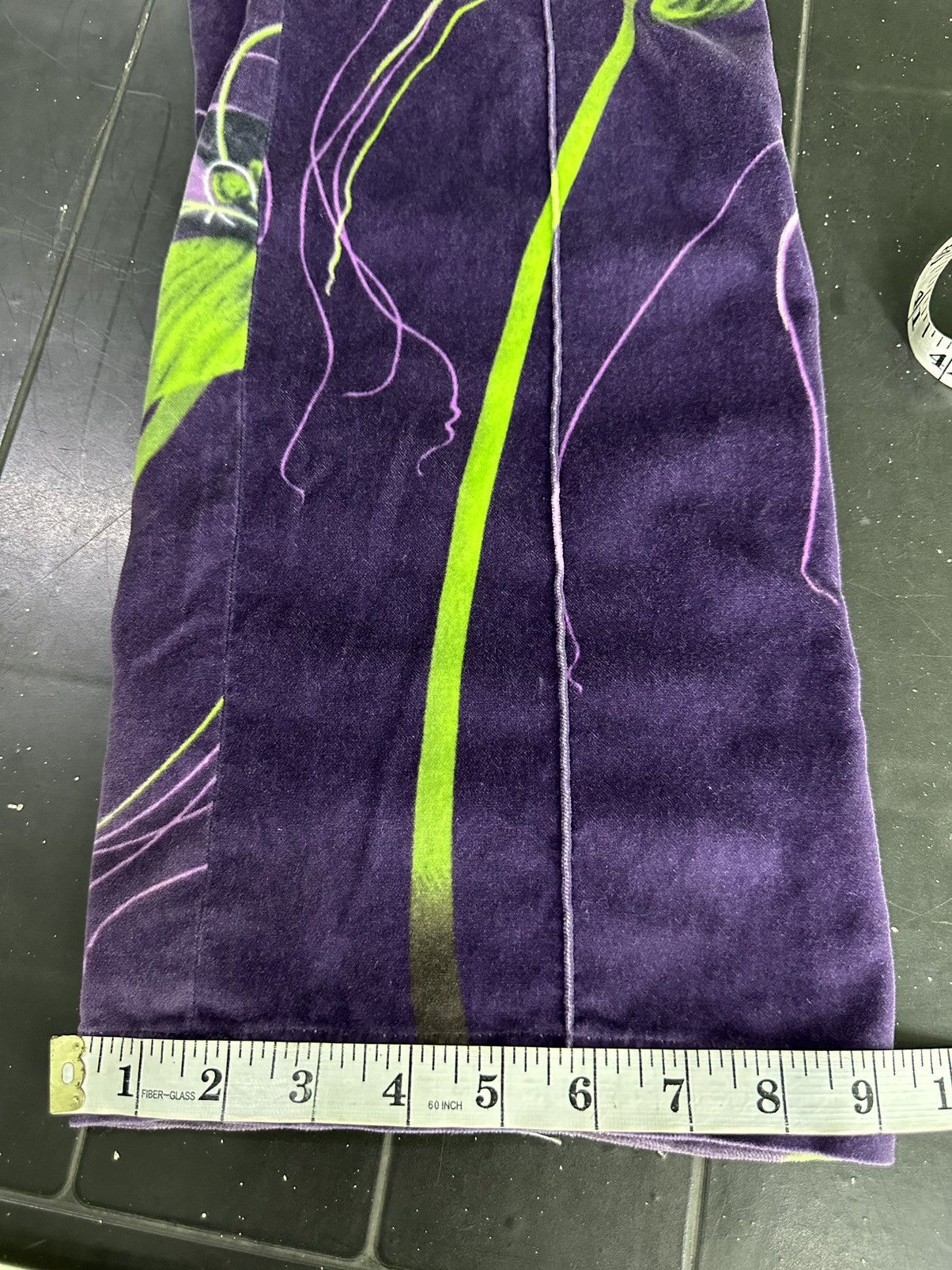 Versace Versus Versace Purple Floral Jeans Couture Size 24" / US 00 / IT 34 - 10 Thumbnail