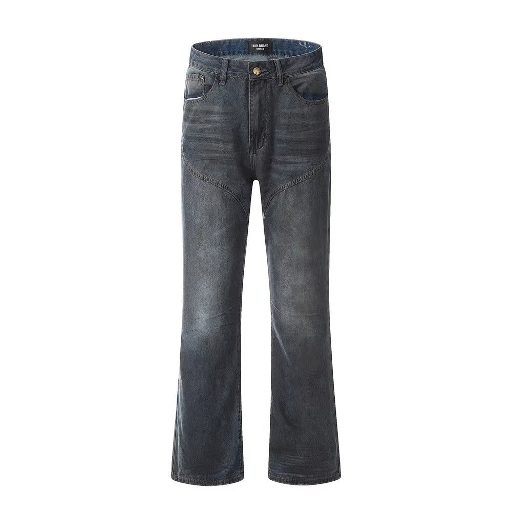 Japanese Brand × Vintage Men's punk loose wide-leg distressed flared jeans Size US 32 / EU 48 - 1 Thumbnail