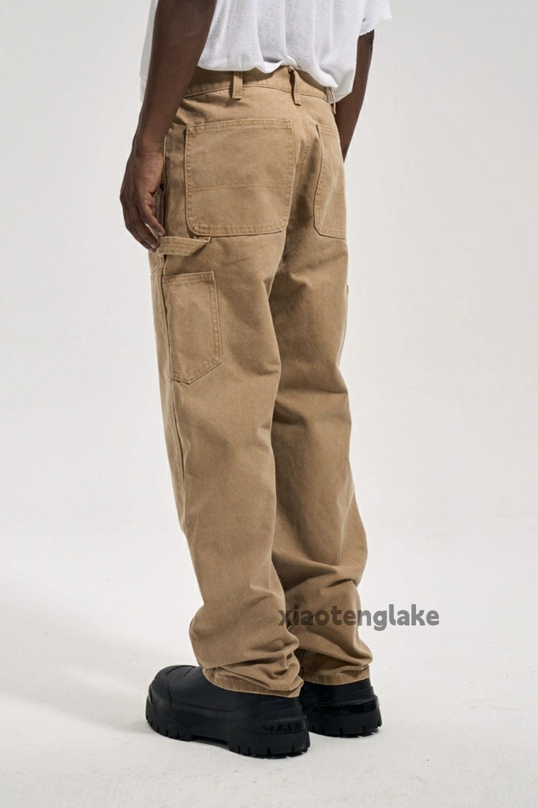 Designer × Japanese Brand × Vintage washed faded cleanfit workwear carpenter cargo pants Size US 34 / EU 50 - 5 Thumbnail