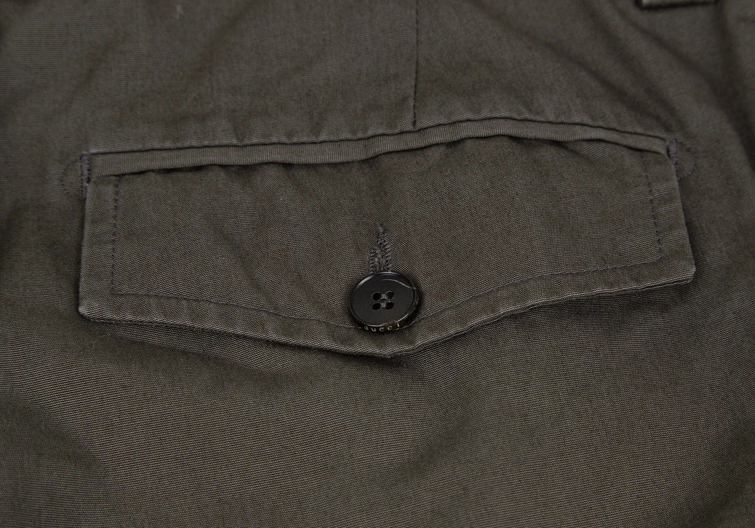 Gucci Cotton Tapered Pants in Khaki Size 34 Size US 34 / EU 50 - 16 Thumbnail
