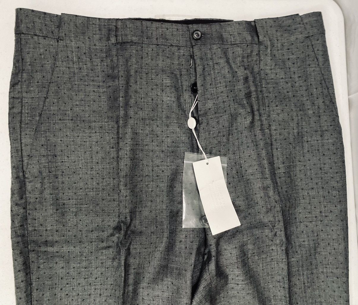 Maison Margiela MM 🇮🇹 Grey Wool Airate Slacks Runway Vintage 2010 NWT Size 38R - 13 Thumbnail
