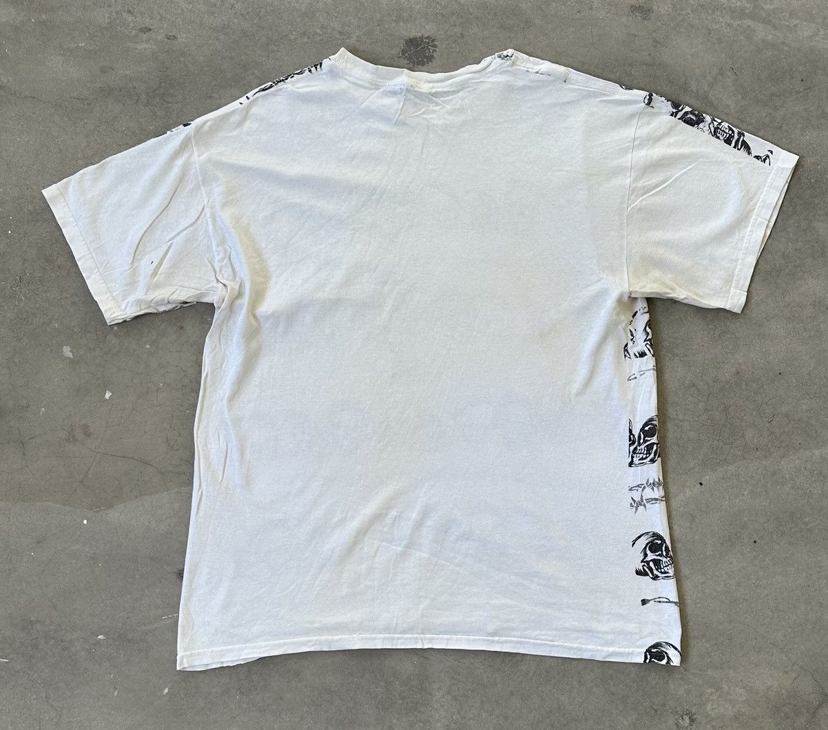 Vintage VINTAGE SKULL OVERPRINT TEE Size US L / EU 52-54 / 3 - 5 Thumbnail