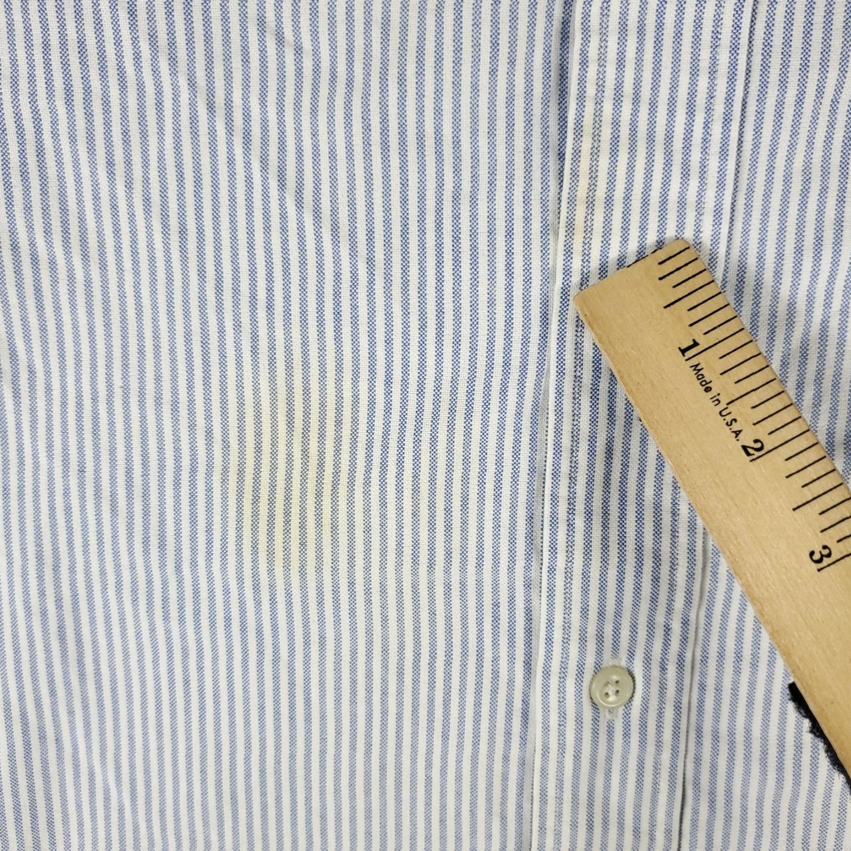 Ralph Lauren RALPH LAUREN Dress Shirt Mens 16.5 Blue Striped Long Sleeve Button Up Cotton Casual Modern Size 42R - 5 Thumbnail