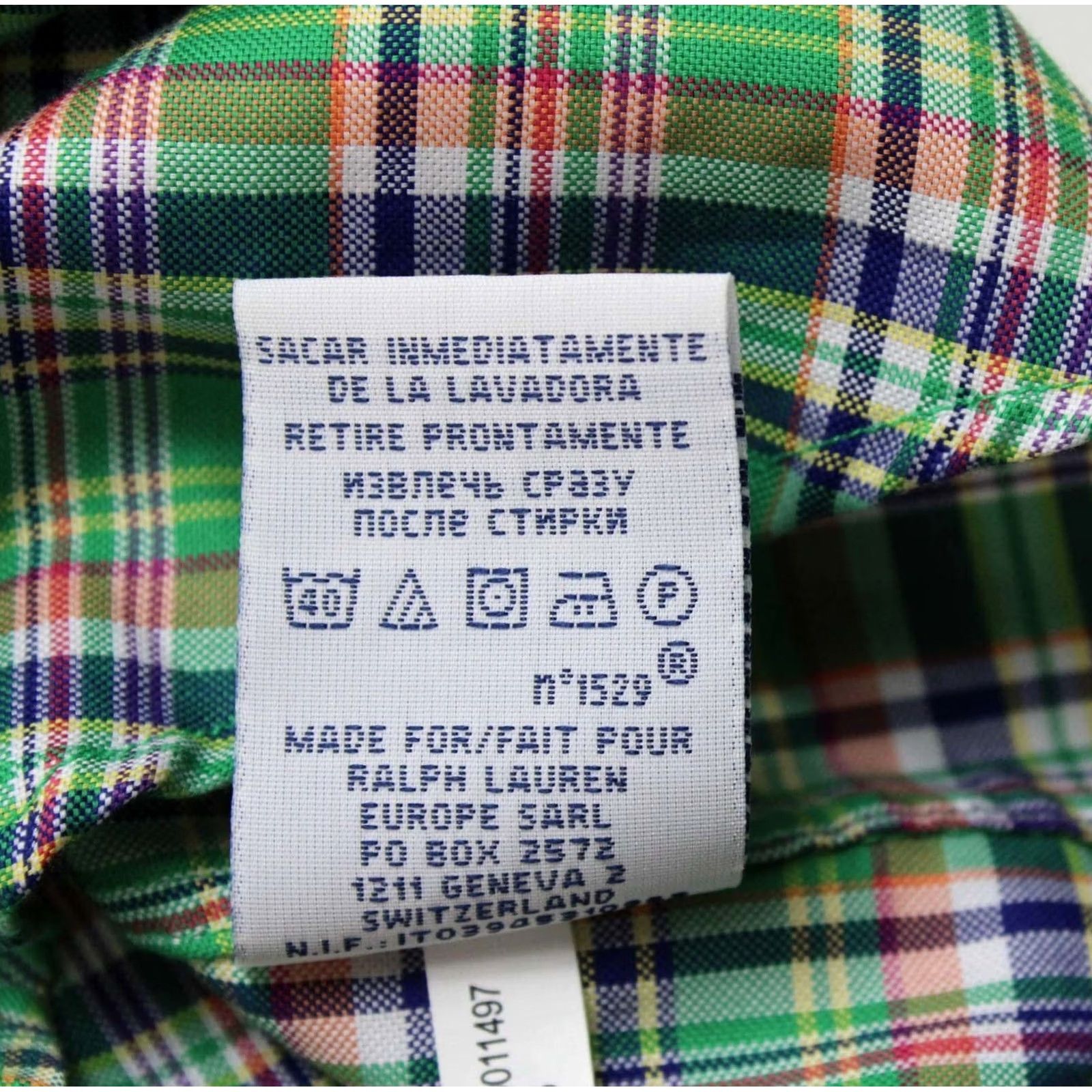 Polo Ralph Lauren Polo Ralph Lauren Shirt Men Small Patterned Button-Down Slim/Regular Fit Green Shirt Size US S / EU 44-46 / 1 - 7 Thumbnail