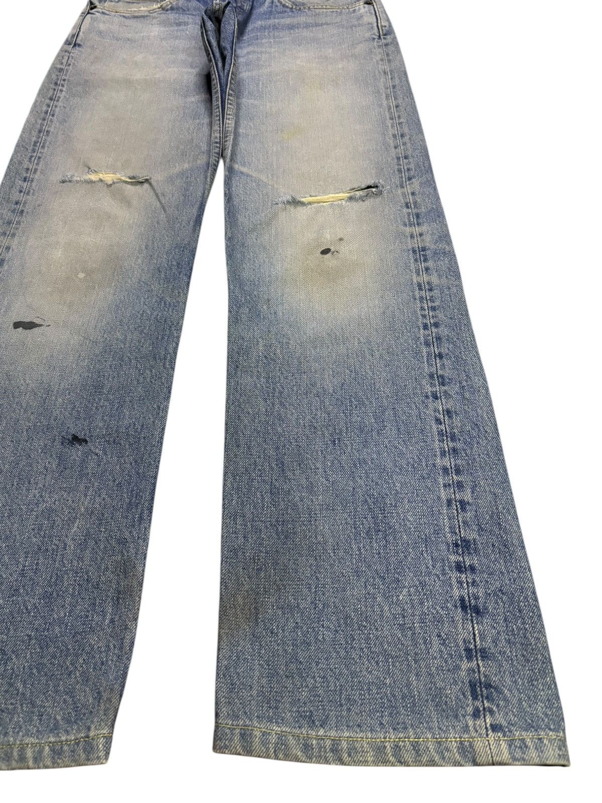 HOLLYWOOD RANCH MARKET Vintage Japanese HR Market Selvedge Mud Wash Loose Jeans Size US 28 / EU 44 - 8 Thumbnail