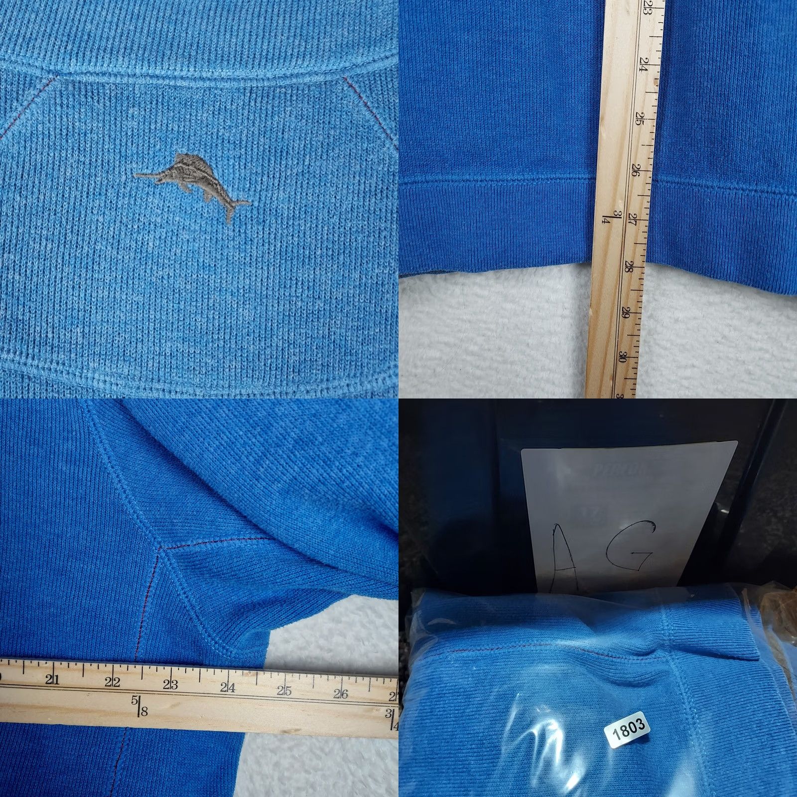 Tommy Bahama Tommy Bahama Reversible Quarter Zip Pullover Mens Blue Sweater Size US M / EU 48-50 / 2 - 8 Thumbnail