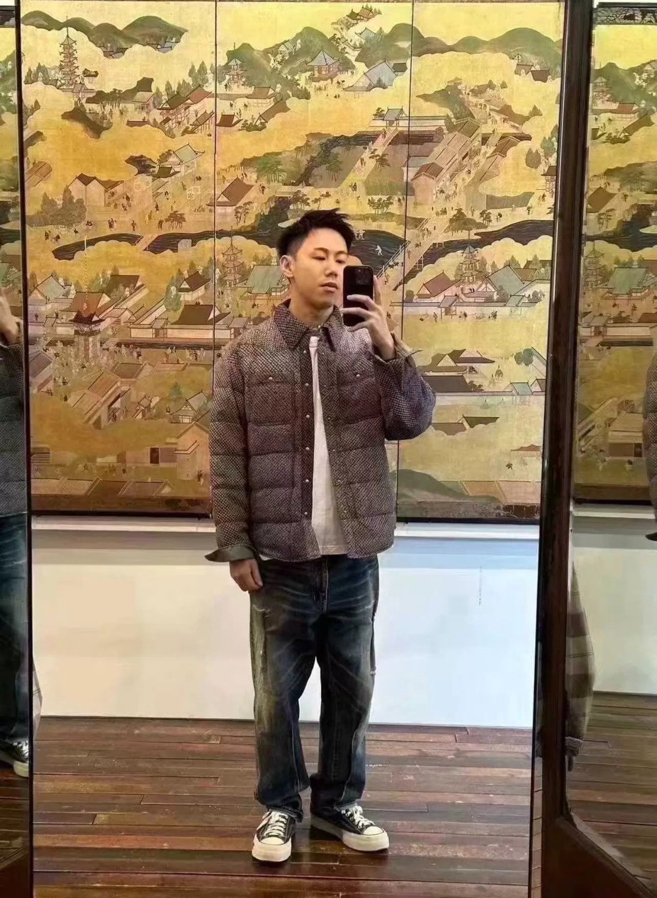 Visvim VISVIM Kerchief Down JKT 23AW Ginza Shibori White Down 3 New Size US L / EU 52-54 / 3 - 6 Thumbnail