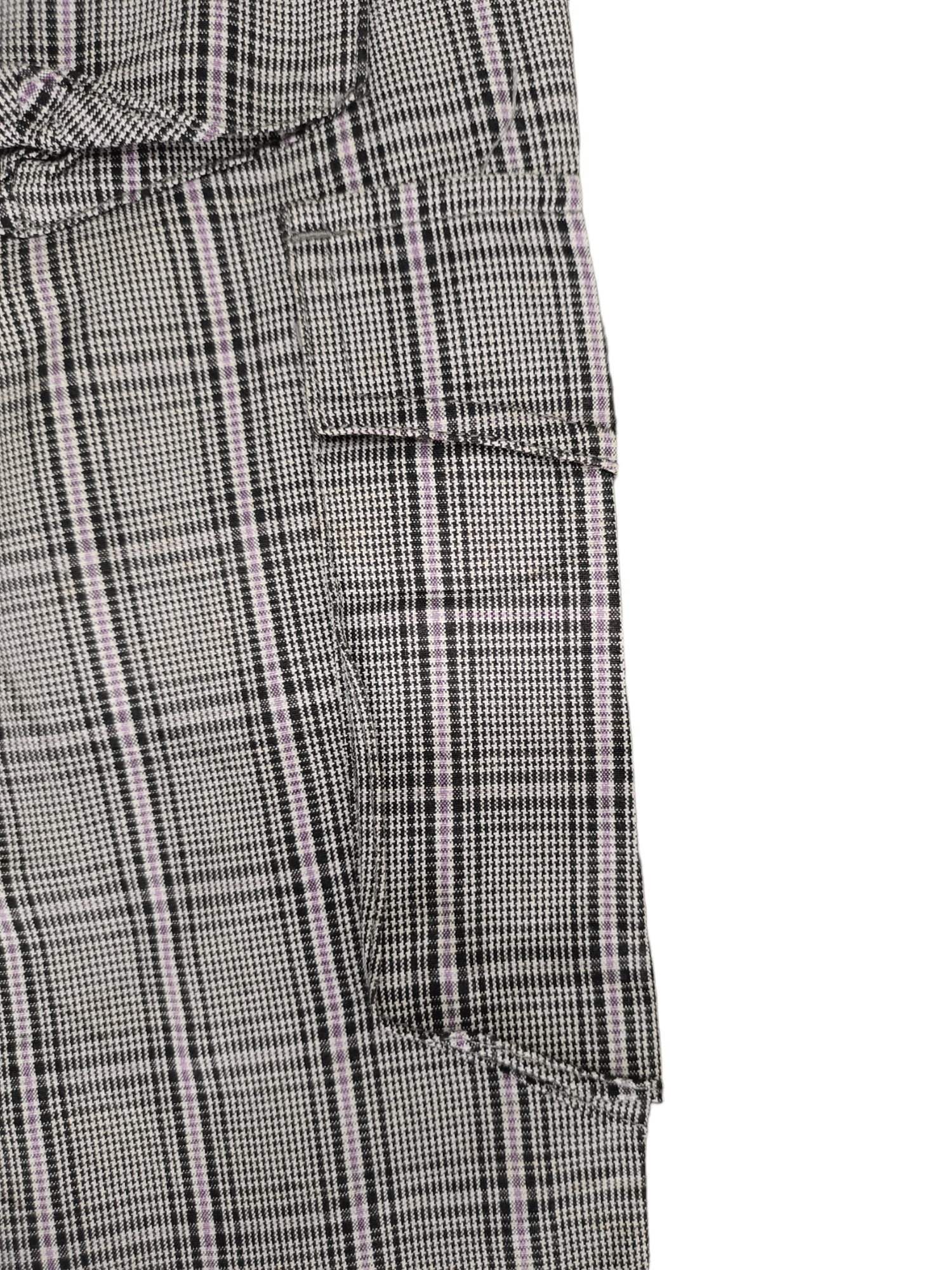 If Six Was Nine Boycott Checkered Plaid Cargo Pants Size US 31 - 21 Thumbnail