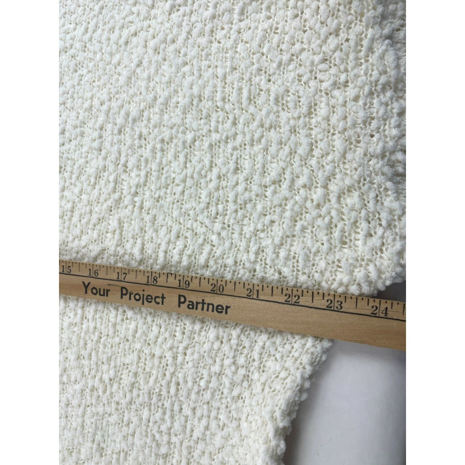 Vintage Bobeau Sweater Women's XL Cream Fuzzy Loose Knit Cowl Neck Pullover NWT Size XL / US 12-14 / IT 48-50 - 4 Thumbnail