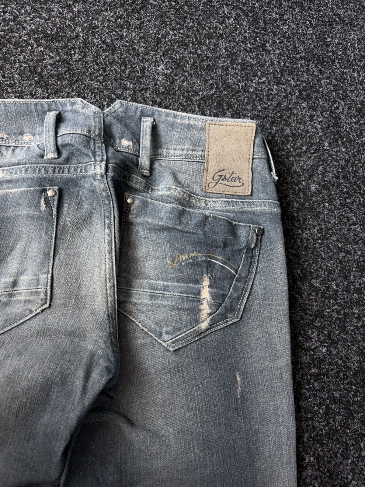 Vintage Retro Distressed Y2K G-Star RAW Denim pants Jeans