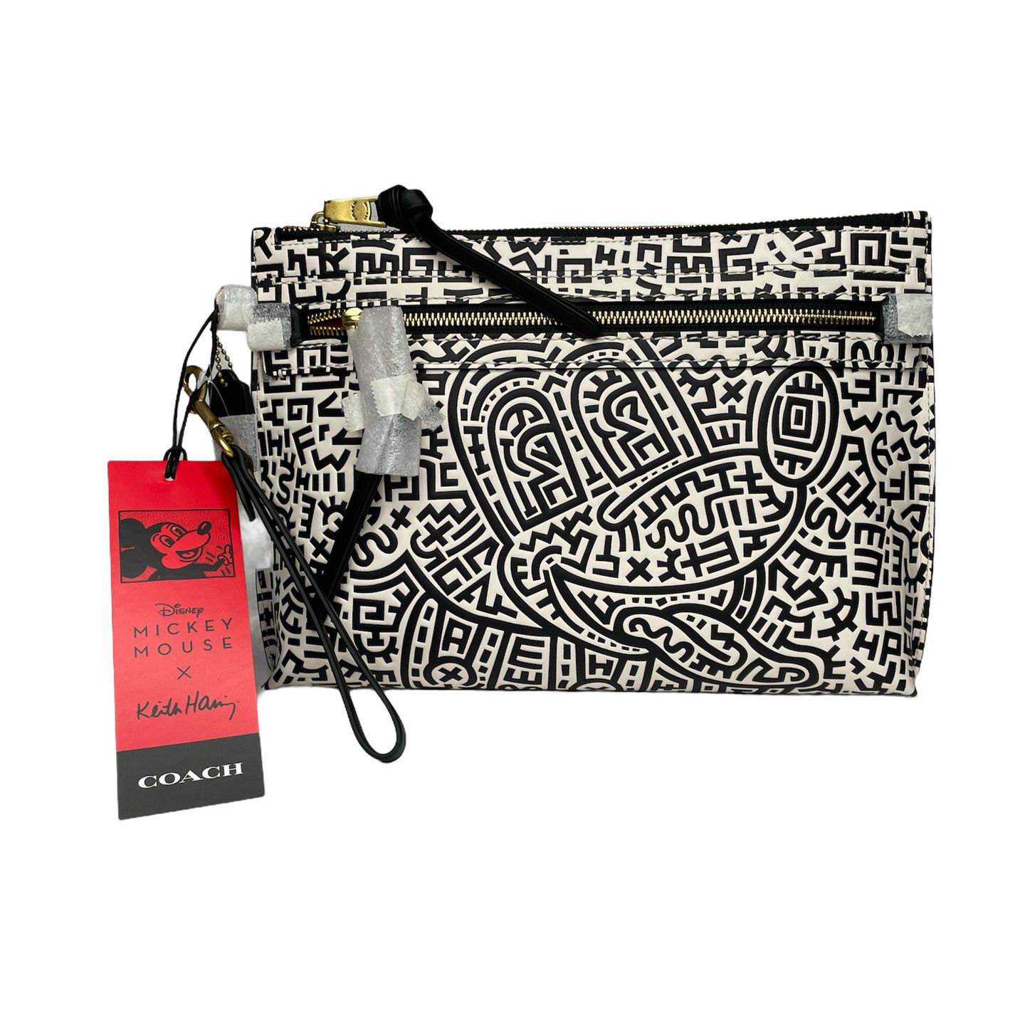 Coach Coach Mickey Mouse Keith Haring Academy Pouch Bag | Grailed