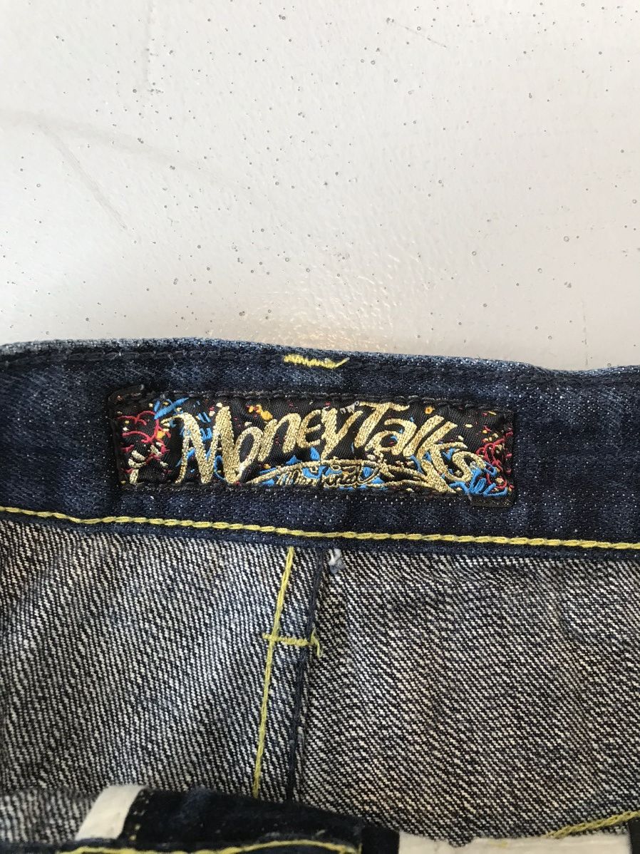 JNCO × Southpole × Vintage Vintage crazy money talks embroidered denim Size US 32 / EU 48 - 8 Thumbnail