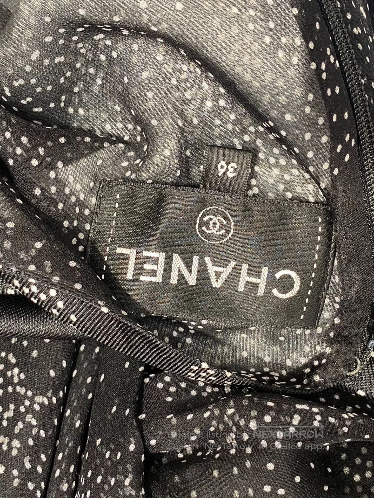 Chanel Chanel 23k Black White Snowflake Dress. Size US 36 / EU 52 - 3 Thumbnail