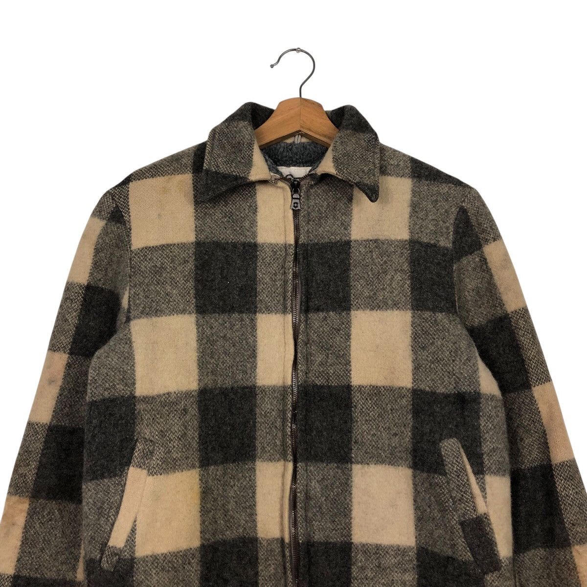 Woolrich Woolen Mills 📌Vintage Bomber Jacket Woolrich Tartan Design Blanket Size US S / EU 44-46 / 1 - 4 Thumbnail