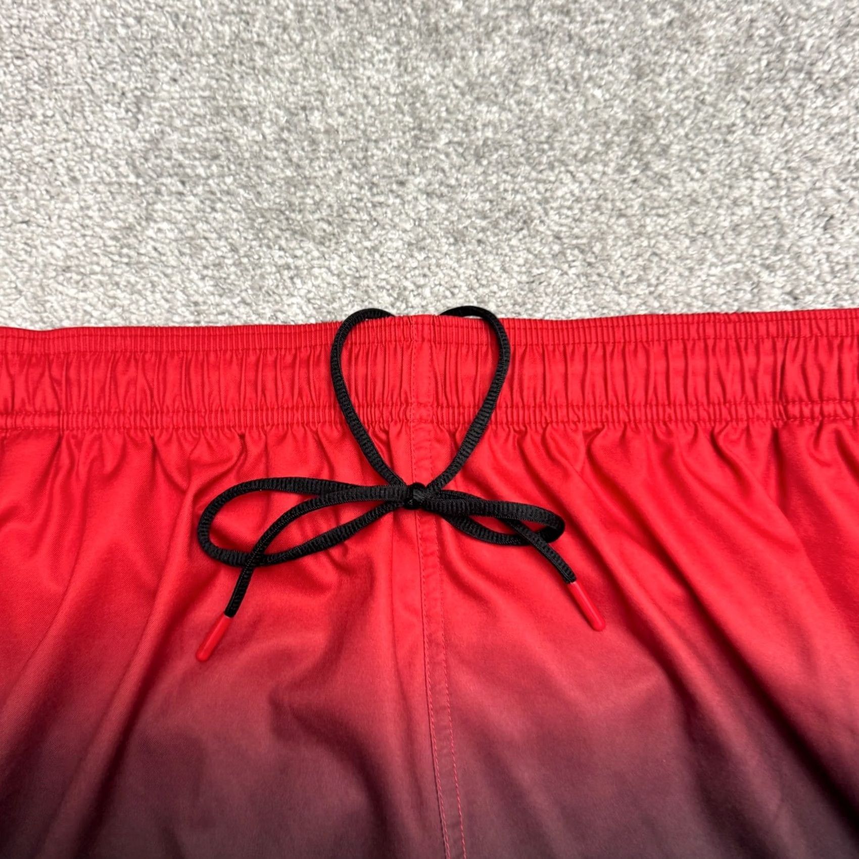 Vintage MSX Ombre Athletic Training Shorts Mens 3XL Red Black Jersey Pocket Drawstring Elastic Waist Breathable 10in Inseam Active Sports Athleisure Shirt? Size US 39 - 5 Thumbnail