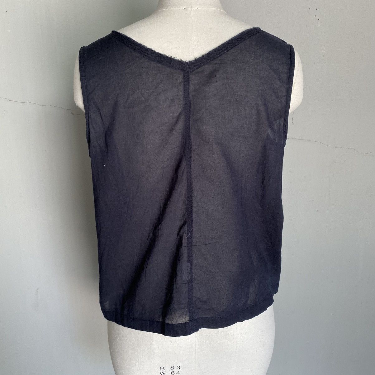 Zucca ZUCCA Black Sleeveless Blouse Size M / US 6-8 / IT 42-44 - 13 Thumbnail