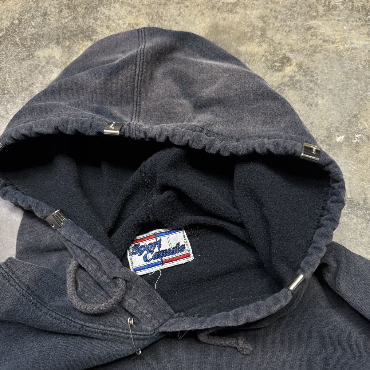 Vintage vintage grunge paperclib lighter cap faded black hoodie Size US XL / EU 56 / 4 - 3 Thumbnail