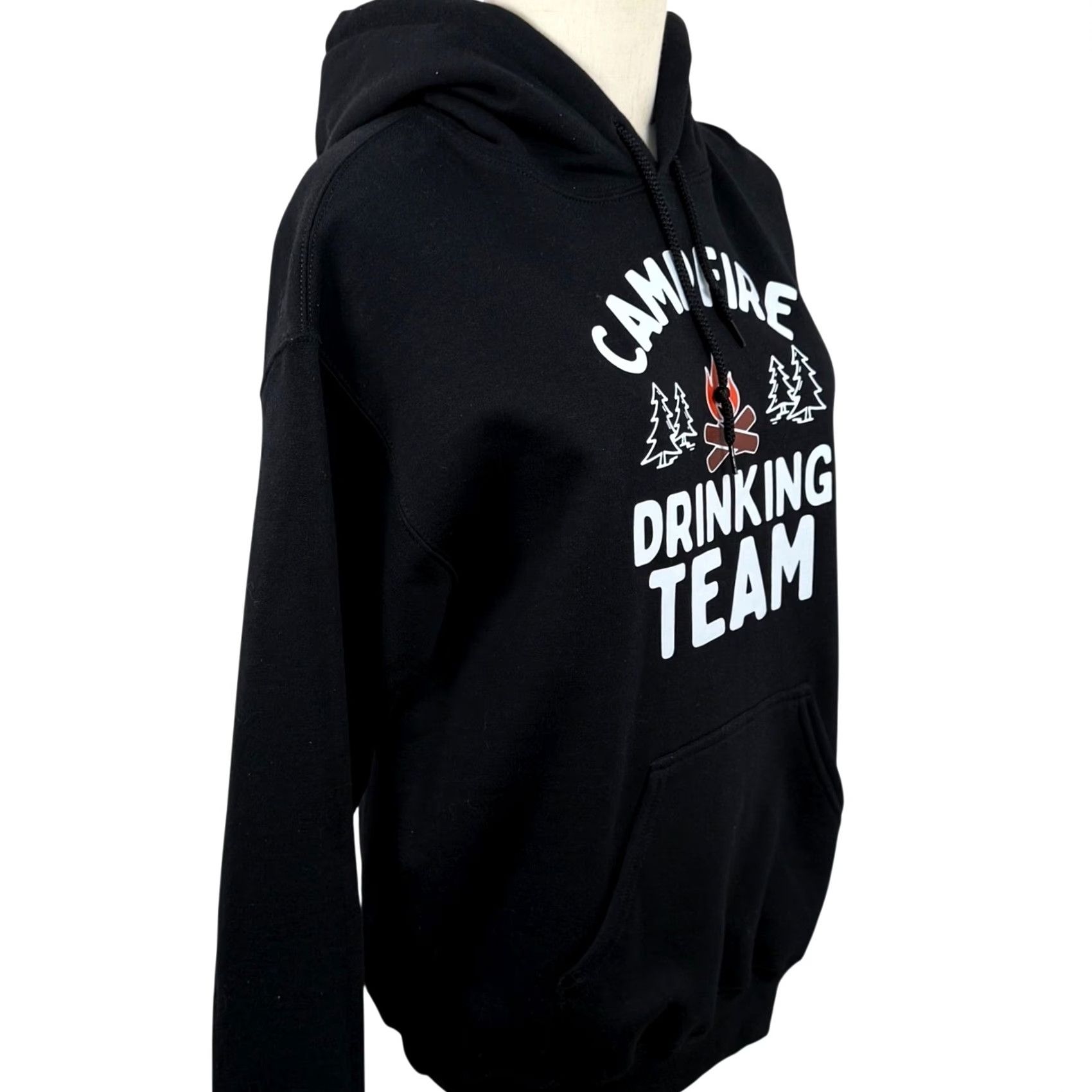 Gildan Gildan Hoodie Black Campfire Graphic Heavy Blend Unisex S Sweatshirt Pullover Hooded Kangaroo Pocket Drawstring Size US S / EU 44-46 / 1 - 3 Thumbnail
