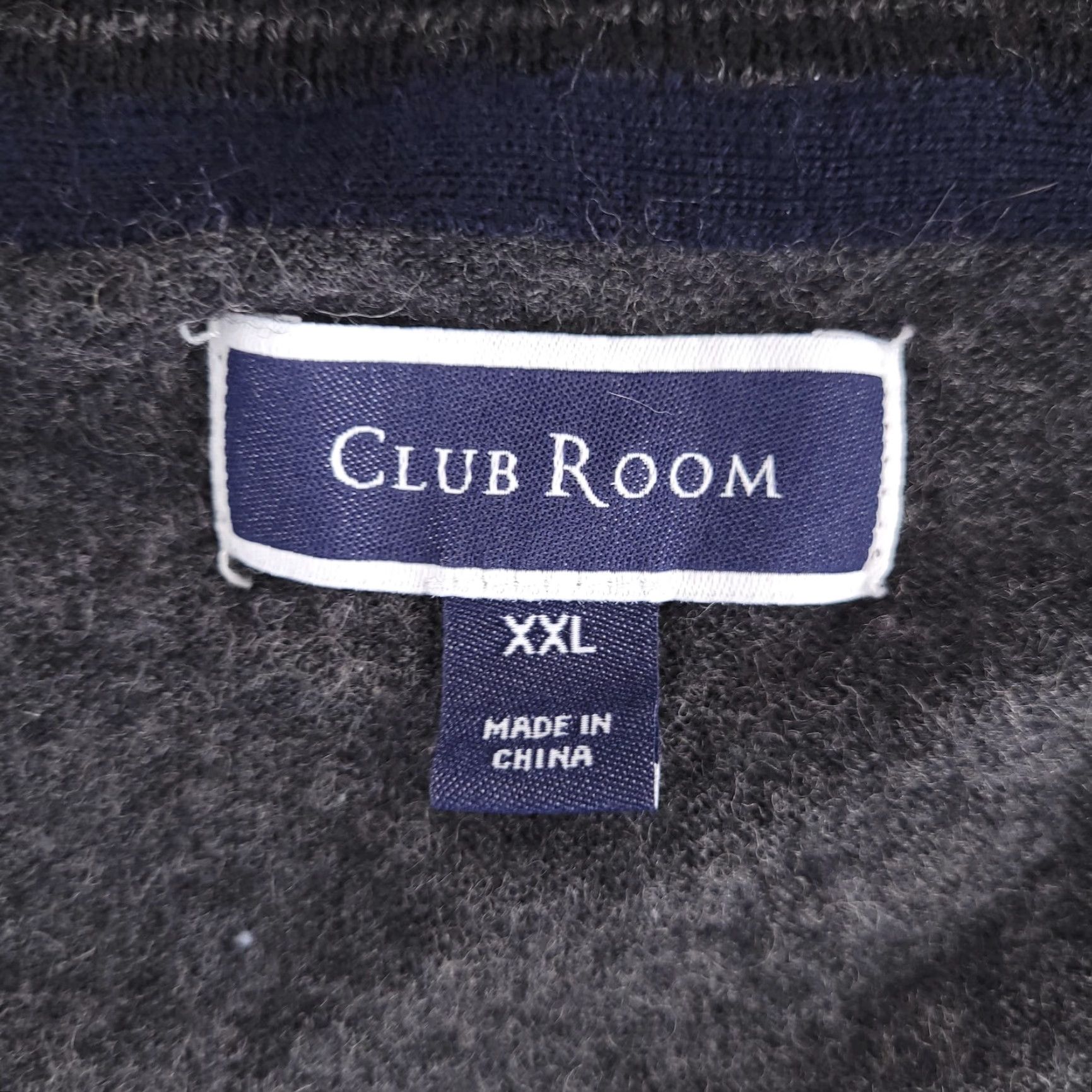 Club Room Club Room Quarter Zip Sweater Mens Large Wool Gray FITS SHORT Size US L / EU 52-54 / 3 - 3 Thumbnail