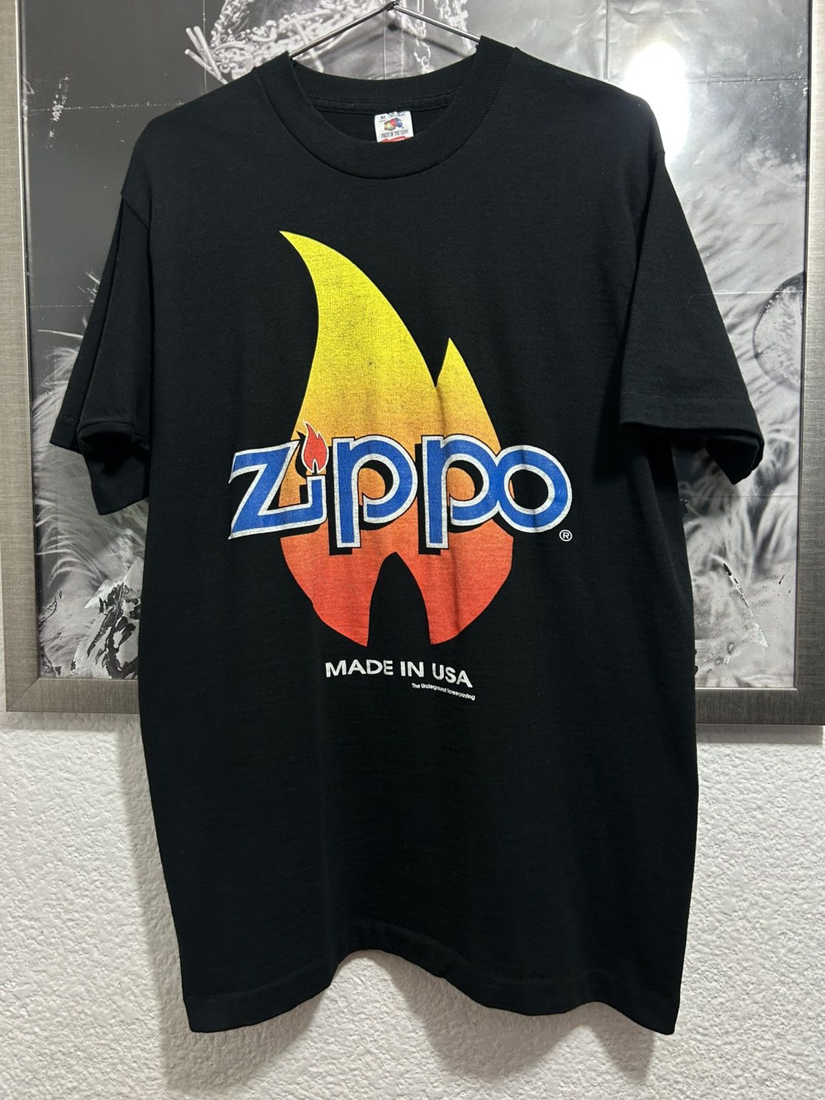 Vintage 90’s Zippo Flame Logo Made in USA Size US M / EU 48-50 / 2 - 1 Thumbnail