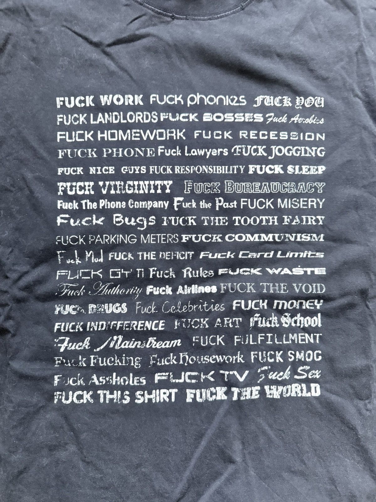 Vetememes Vetements Fuck everything t-shirt Size US M / EU 48-50 / 2 - 2 Thumbnail