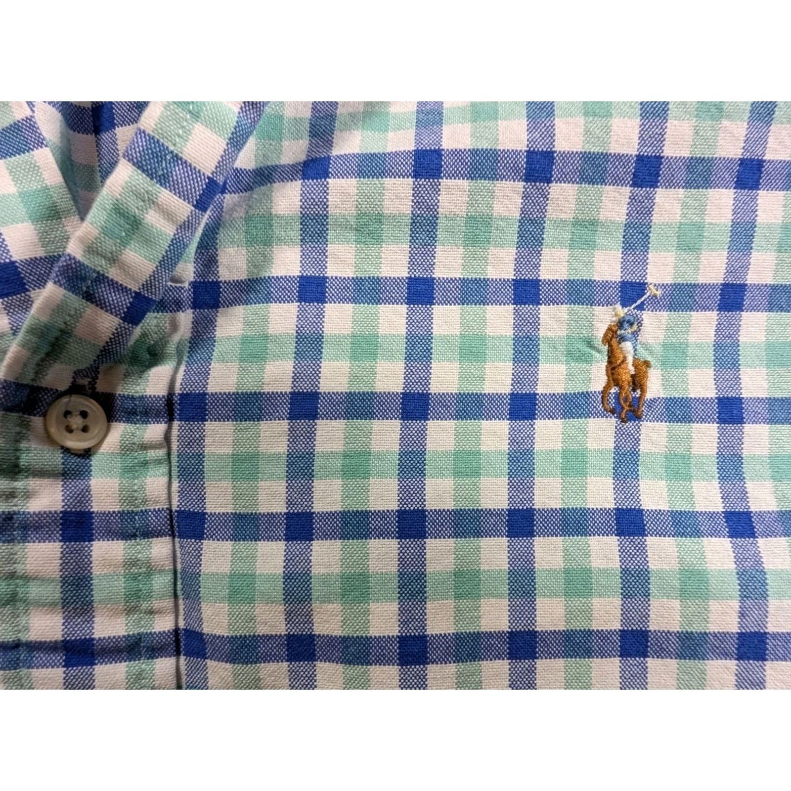 Polo Ralph Lauren Polo Ralph Lauren Shirt Long Sleeve Button-Up Mens Blue Plaid L Regular Cotton Thin Flannel Size US L / EU 52-54 / 3 - 4 Thumbnail