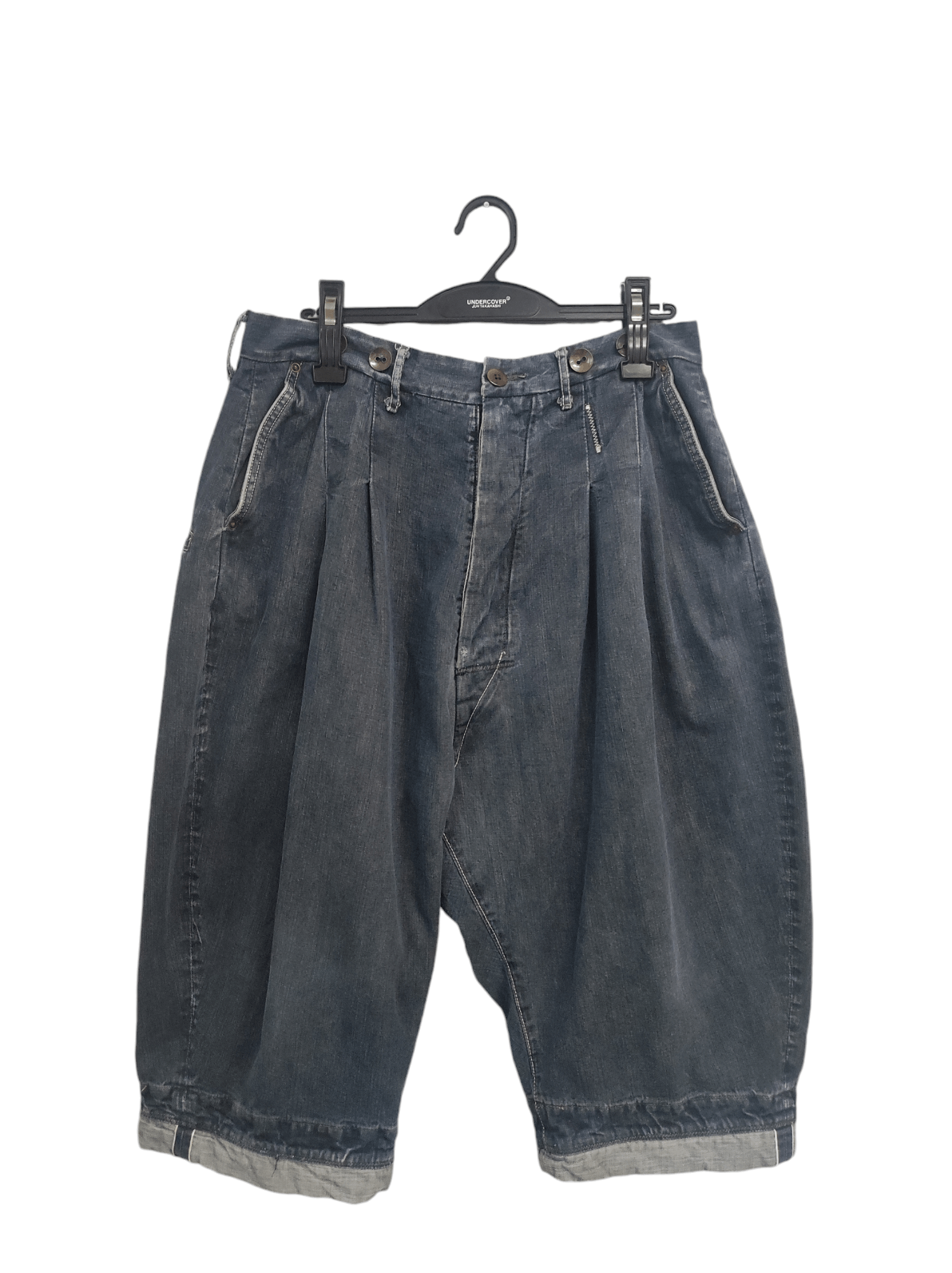 Japanese Brand Kapital Baggy Short Pants Kapital suspended button Size US 32 / EU 48 - 1 Thumbnail